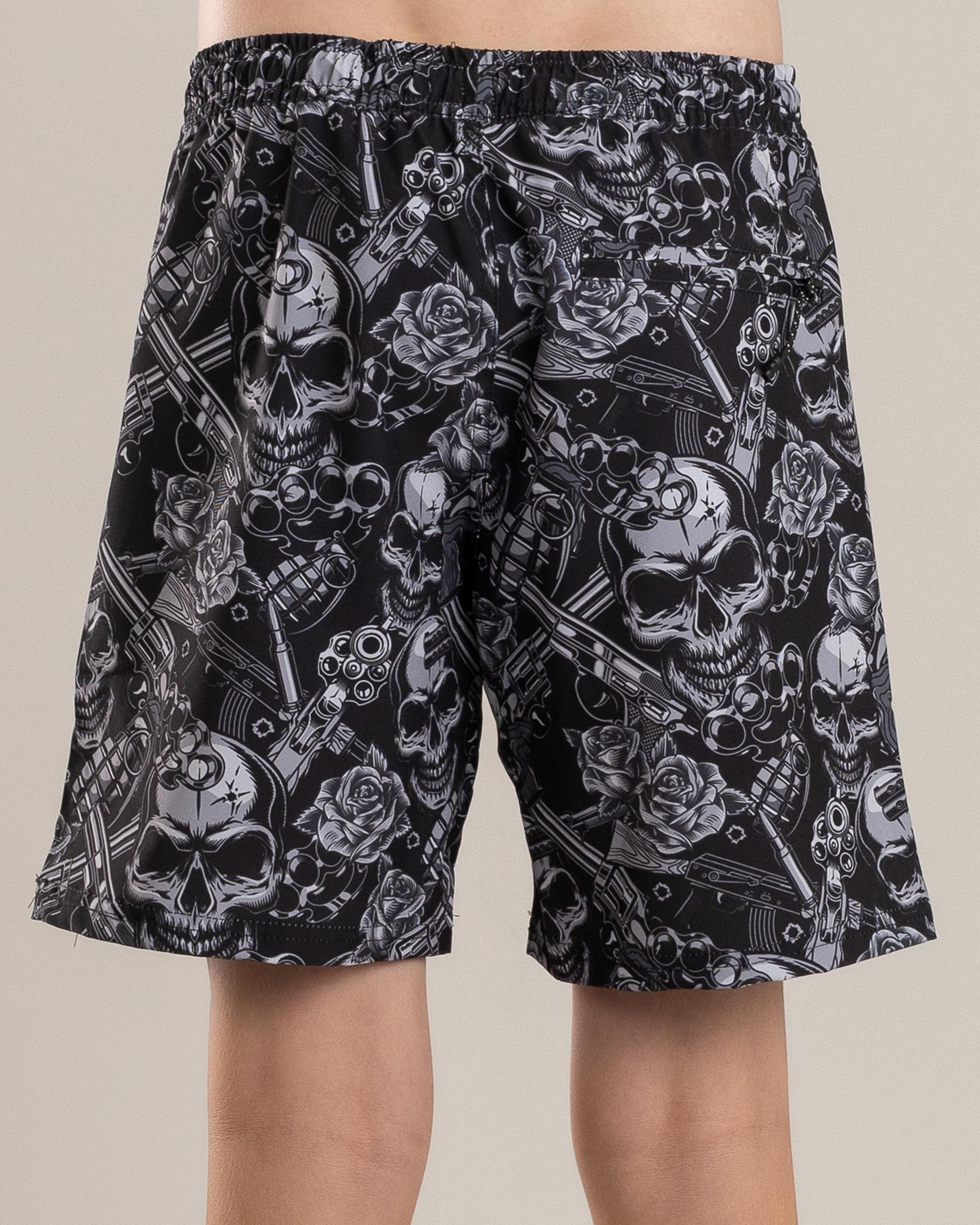 Ruin Elastic Waist Shorts