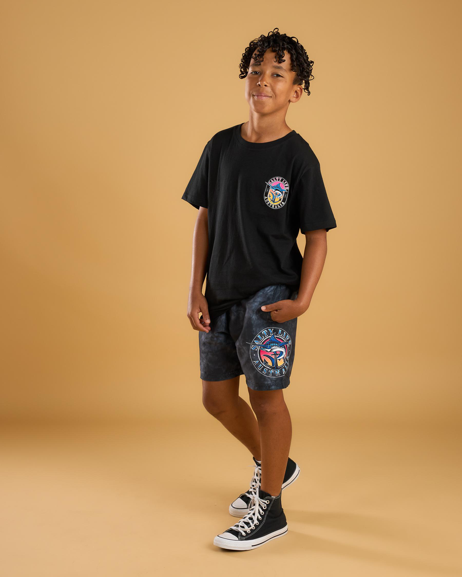 Big Tackle Elastic Waist Shorts