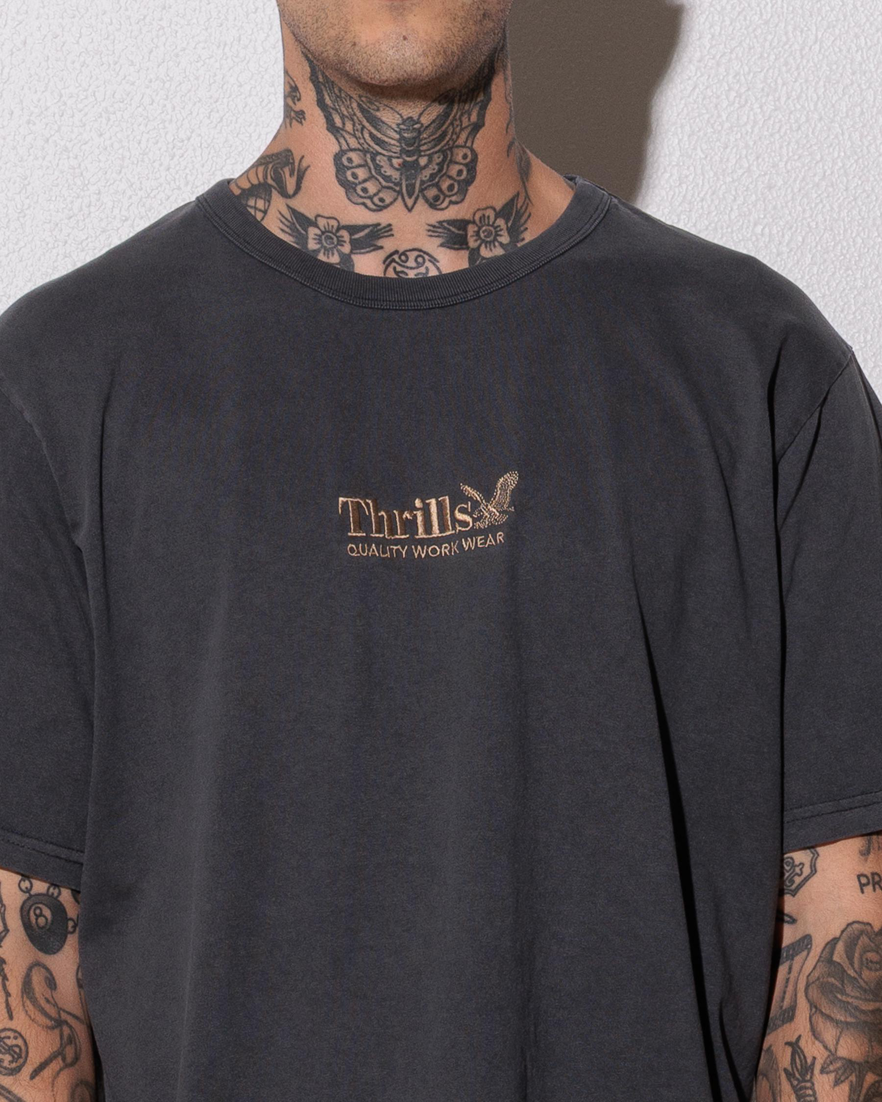 Thrills Workwear Embro Merch Fit T-Shirt