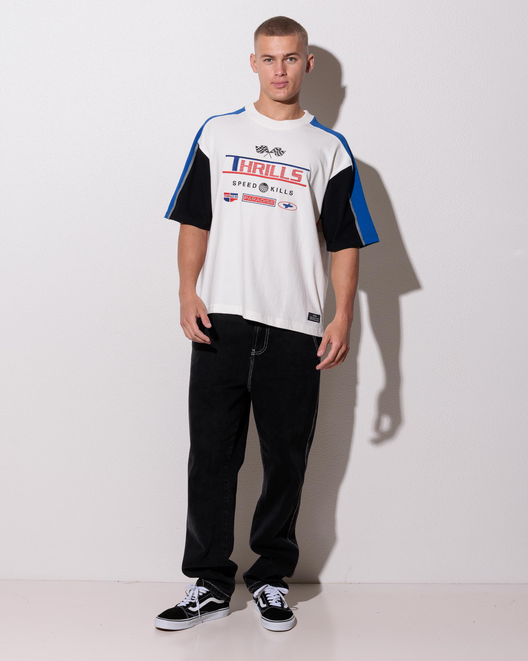 Rapid Fire Panel Box Fit Cropped T-Shirt