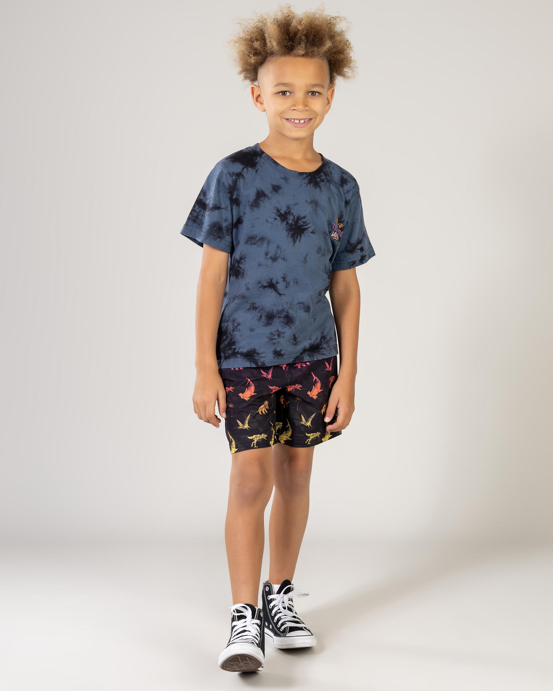 Triassic Elastic Waist Shorts