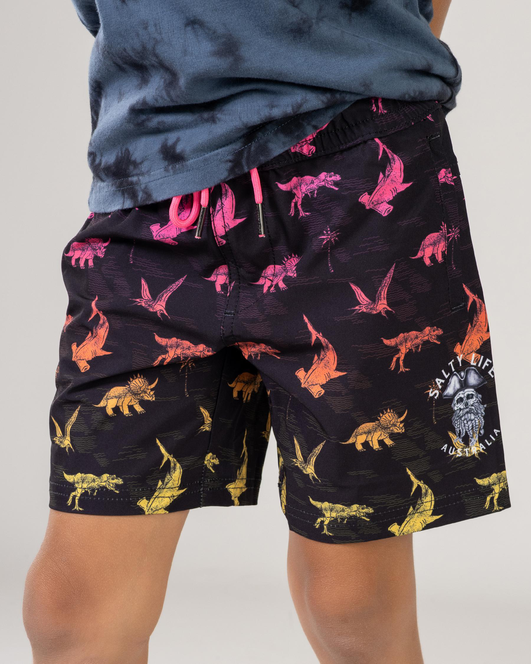 Triassic Elastic Waist Shorts
