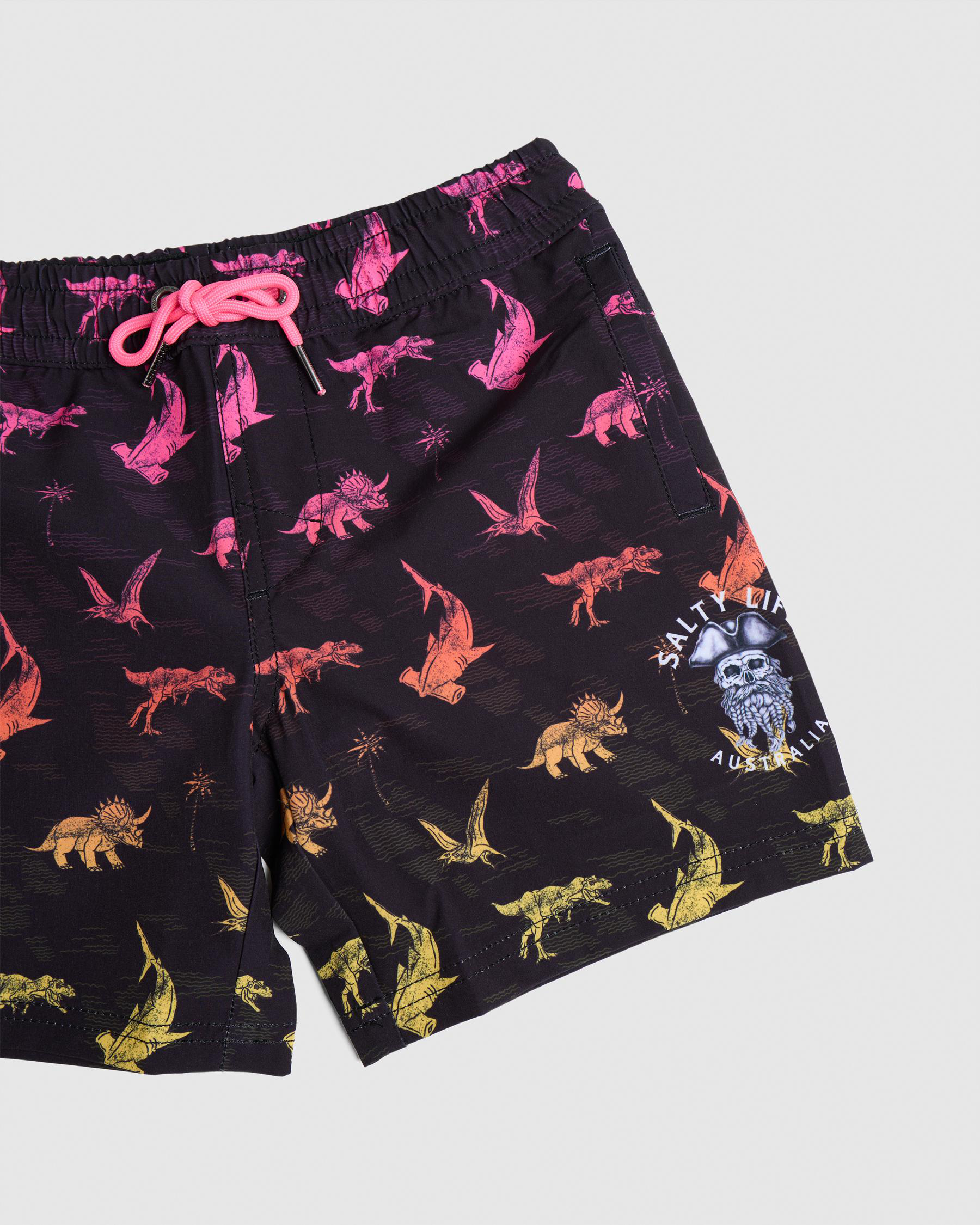 Triassic Elastic Waist Shorts