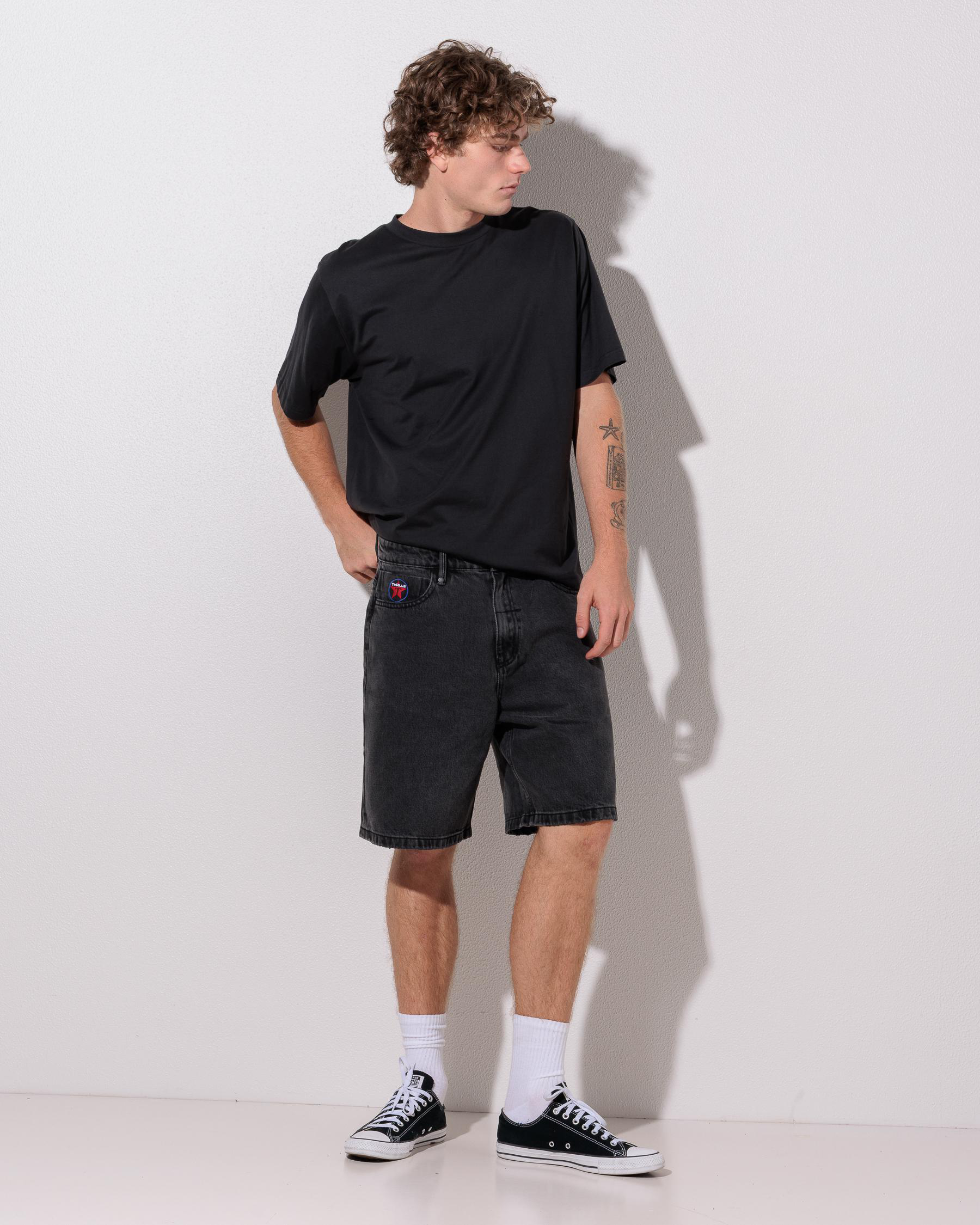 Super Charged Slacker Relaxed Denim Short