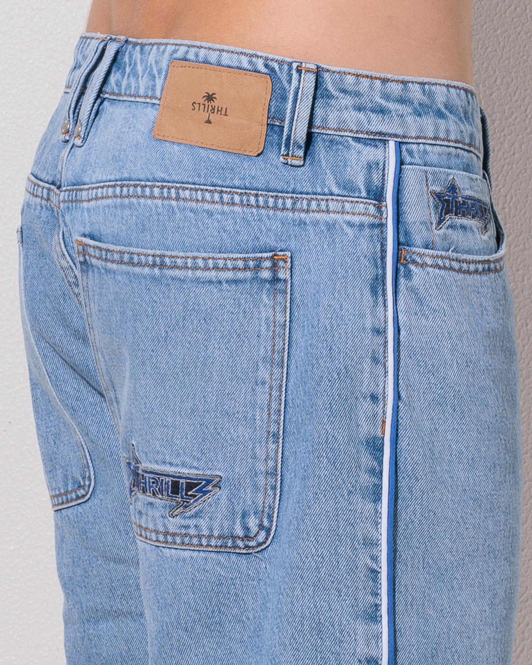 Heavy Static Slacker Relaxed Denim Shorts