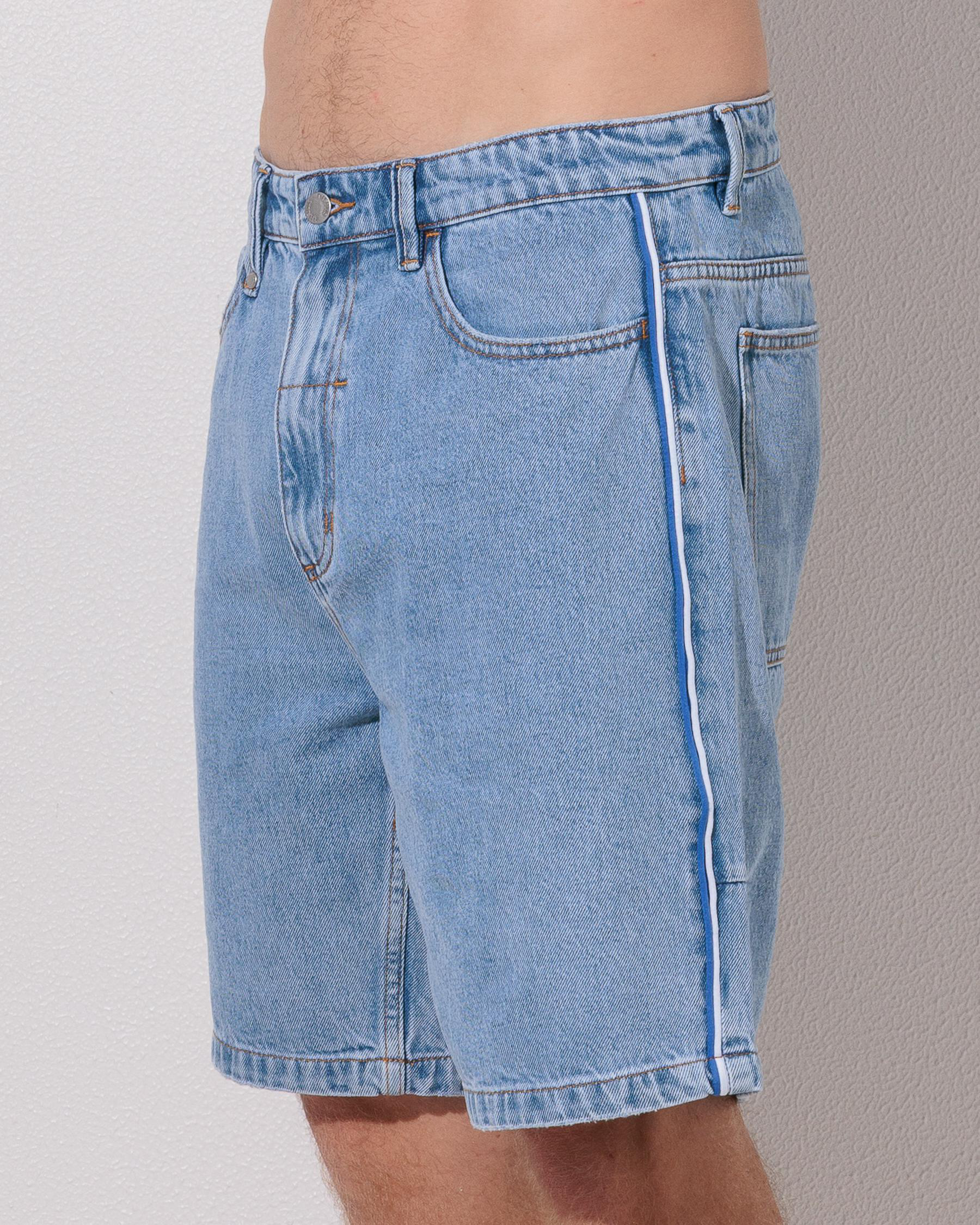 Heavy Static Slacker Relaxed Denim Shorts