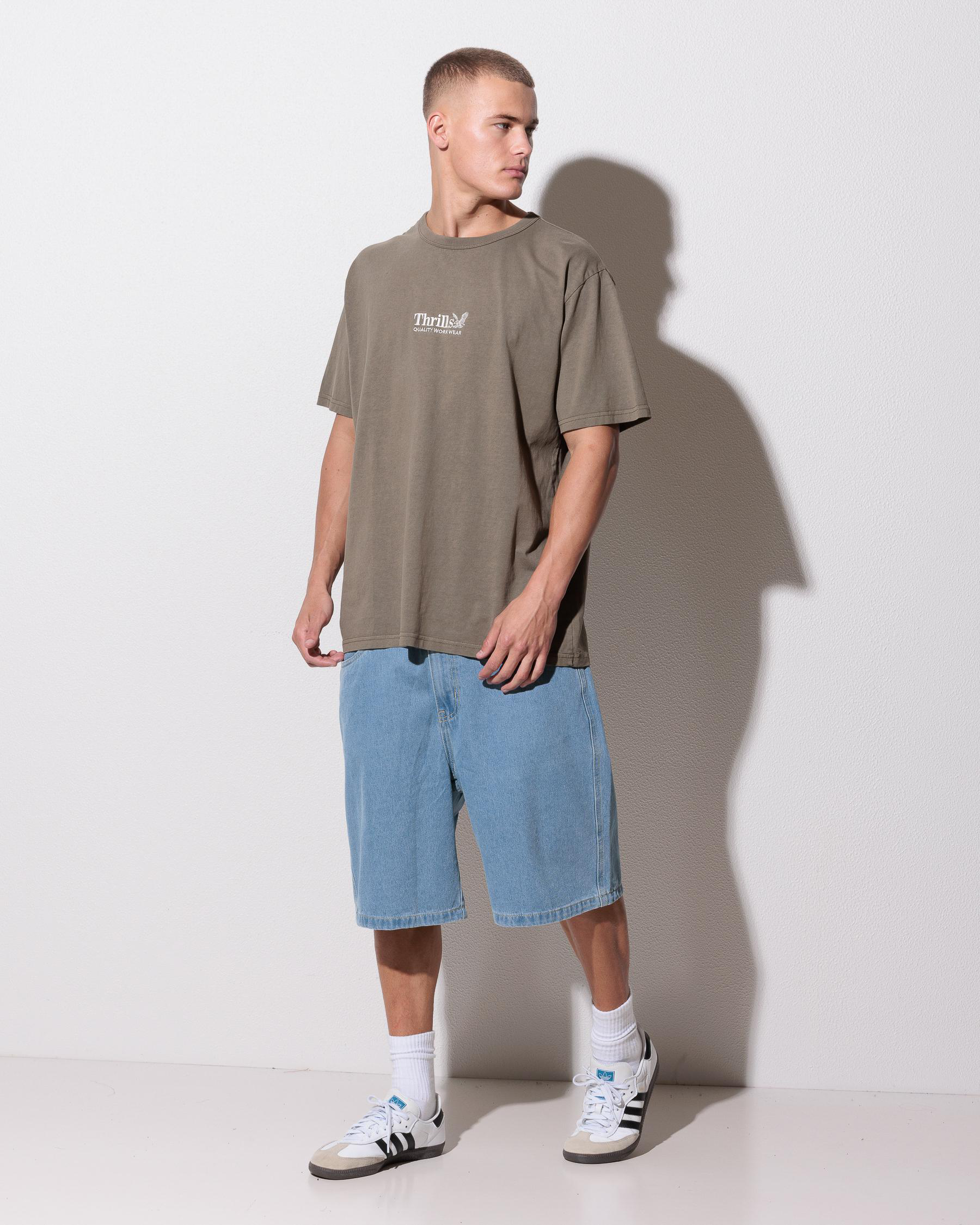 Thrills Workwear Embro Merch Fit T-Shirt