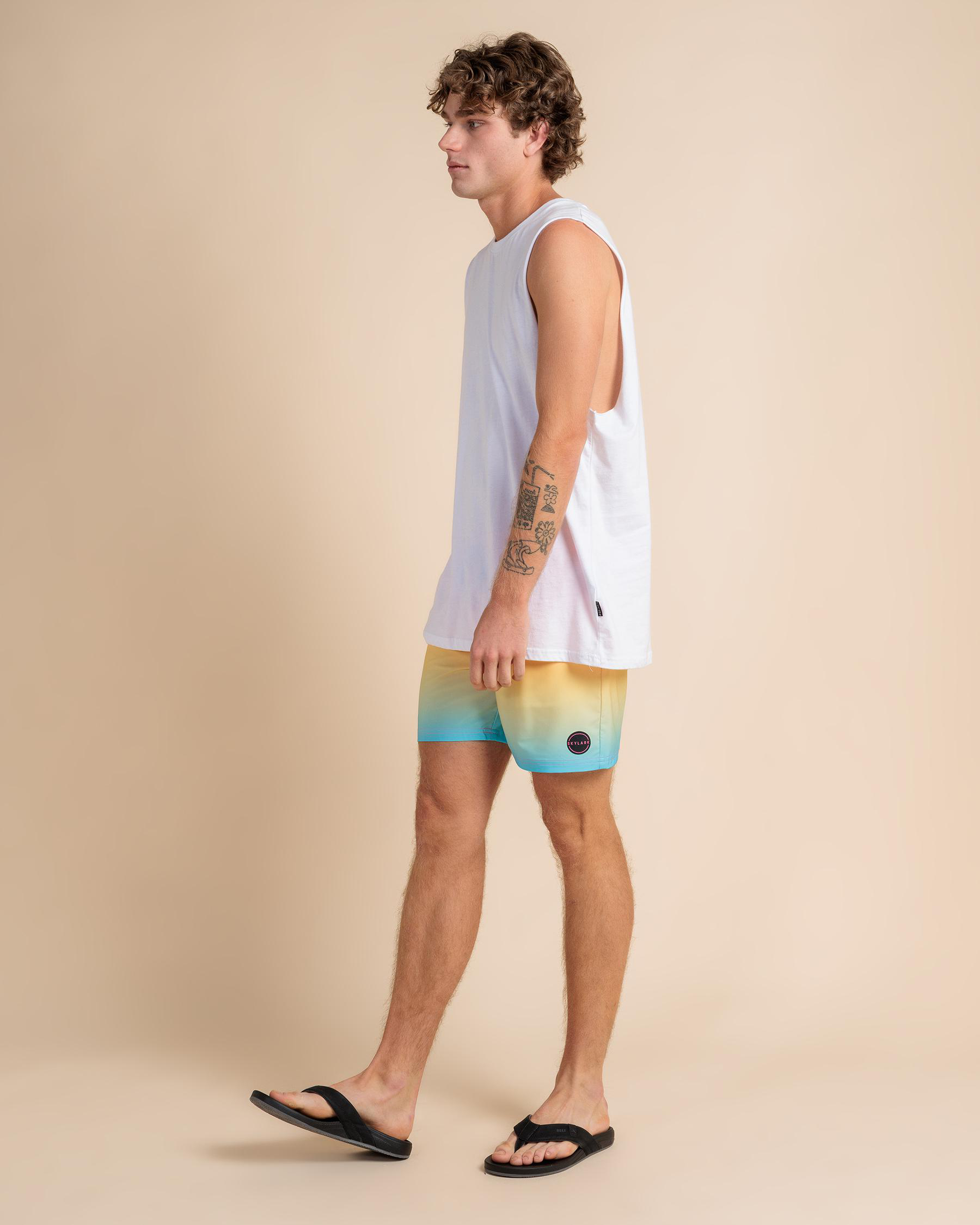 Raise Elastic Waist Shorts