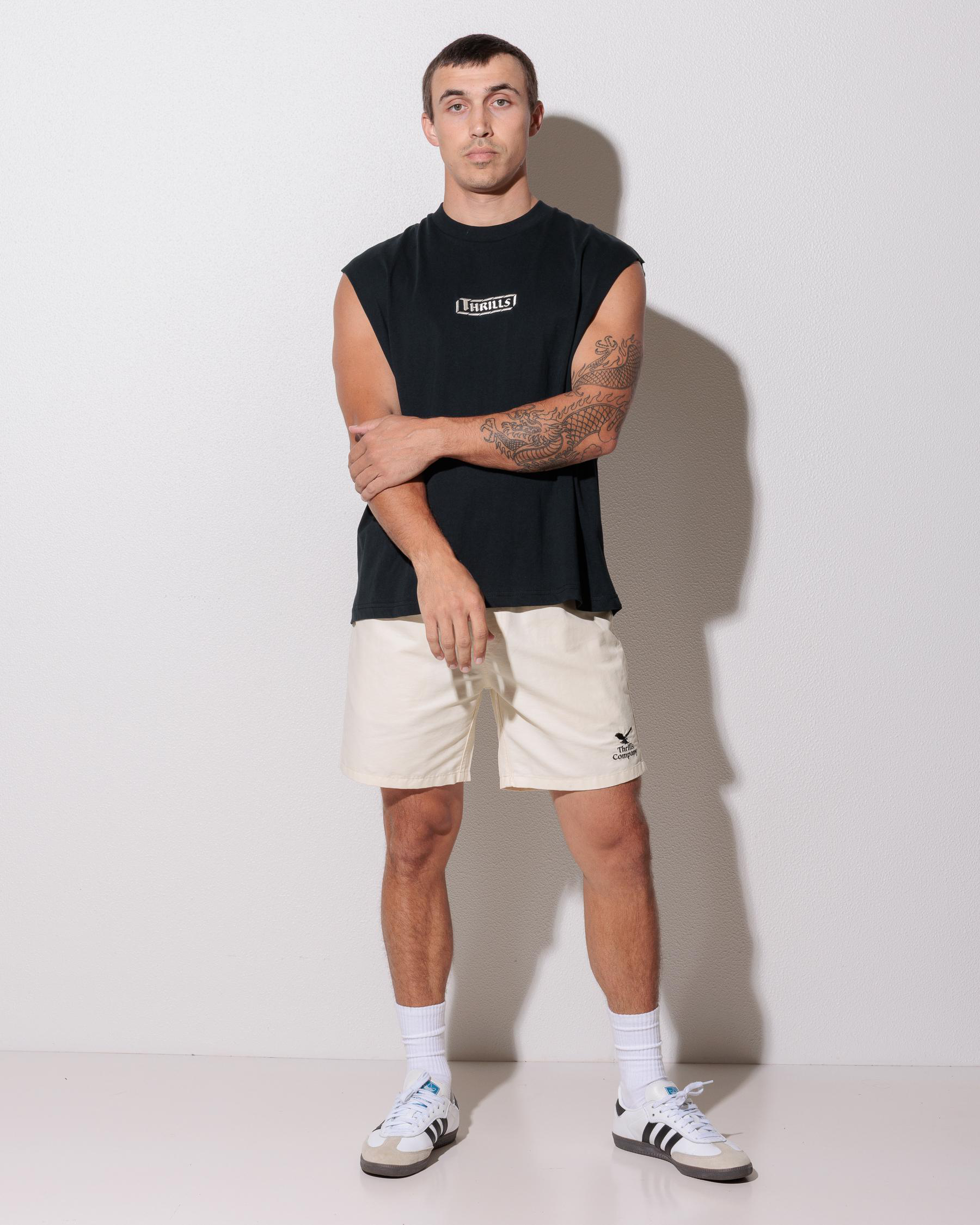 Calm State Embro Cropped Muscle Tank