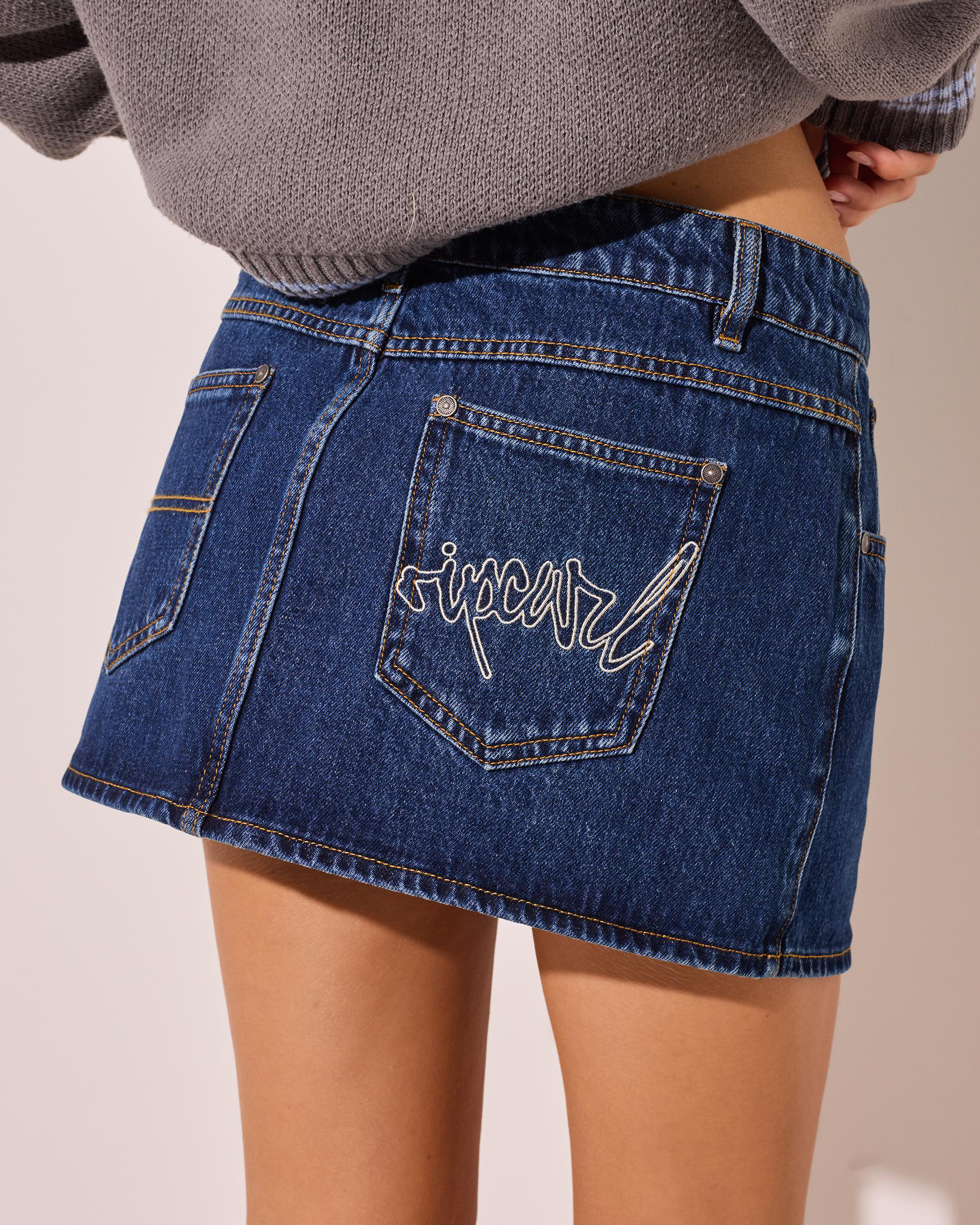Archive Denim Mini Skirt