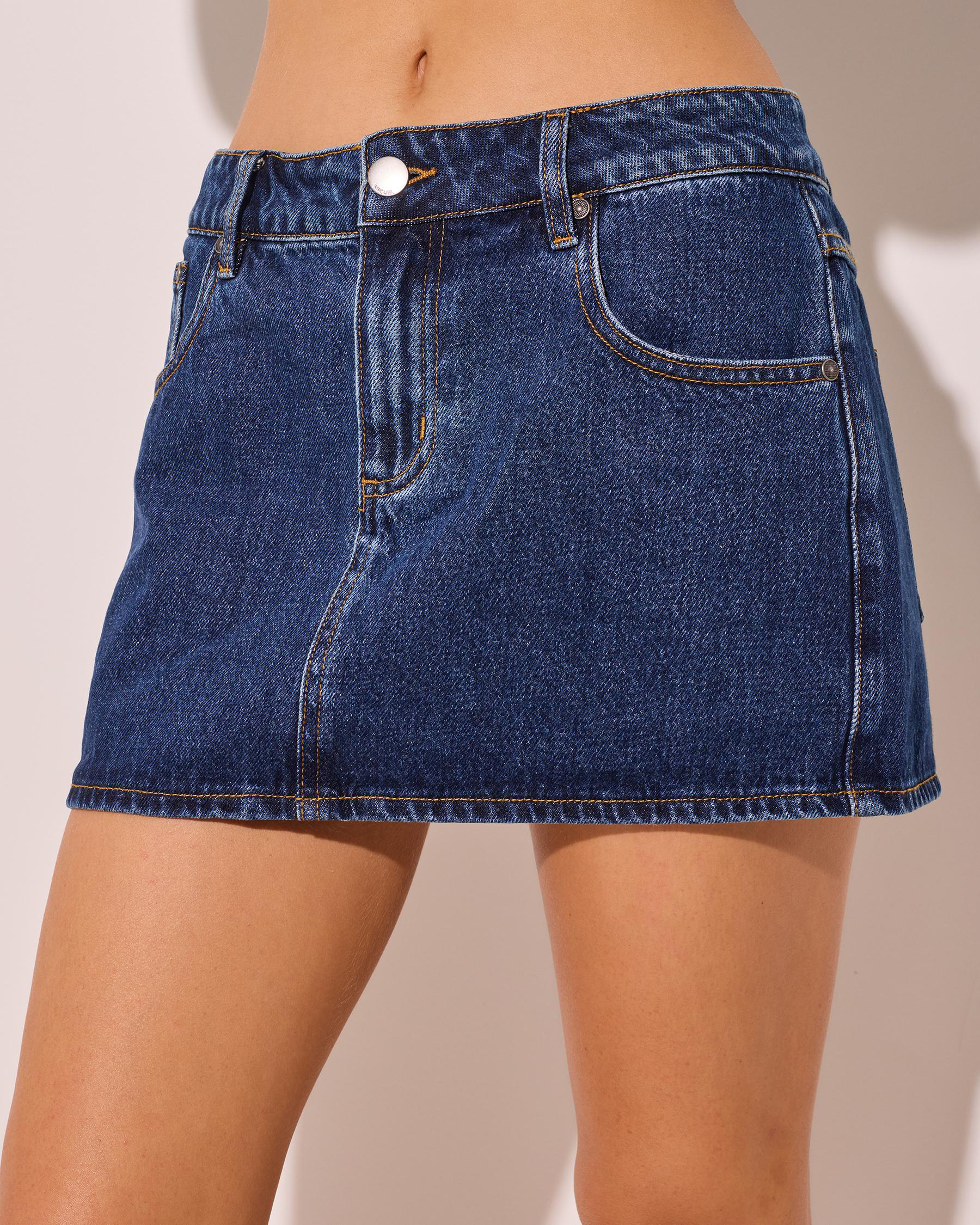 Archive Denim Mini Skirt