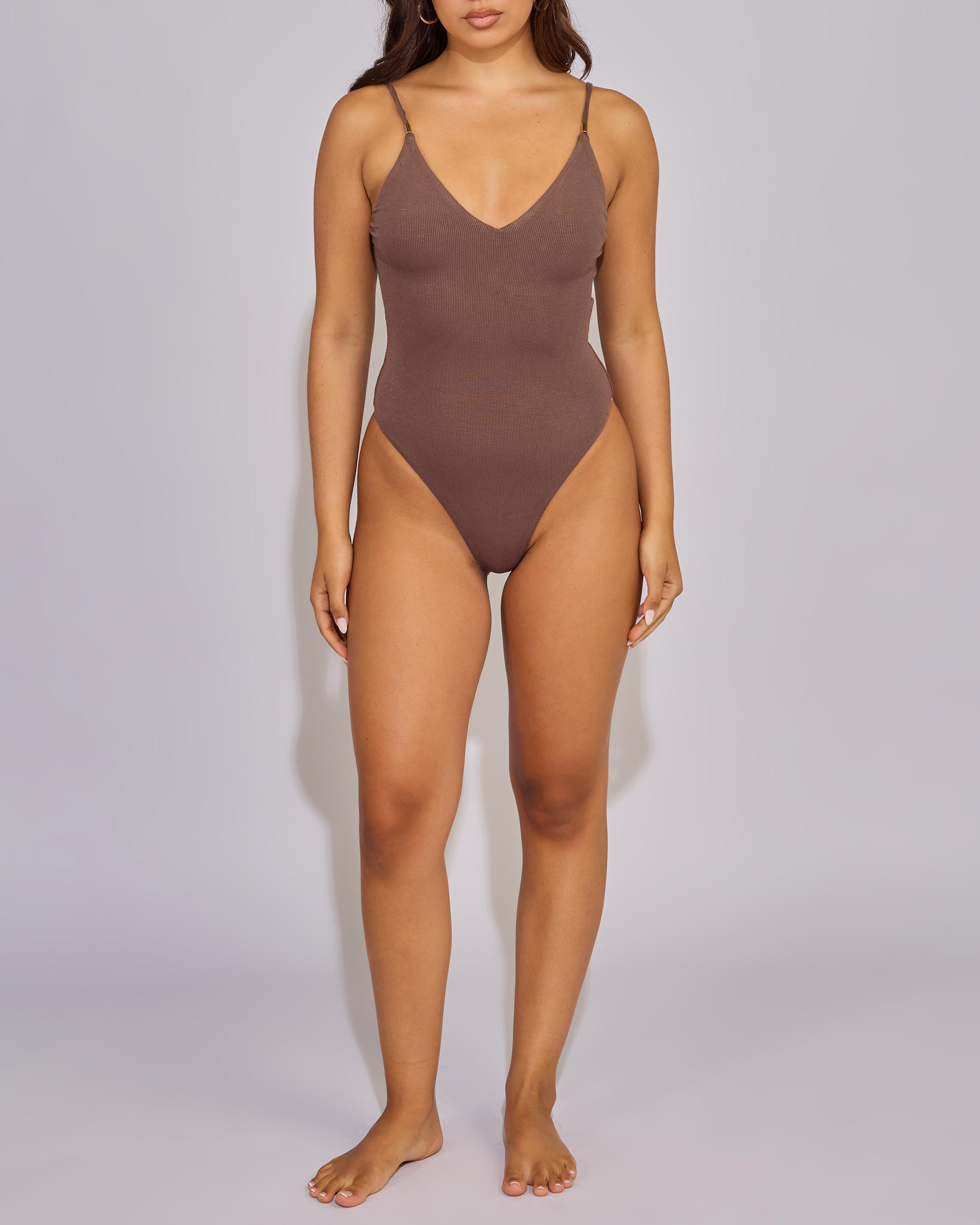 Basic V Neck Bodysuit