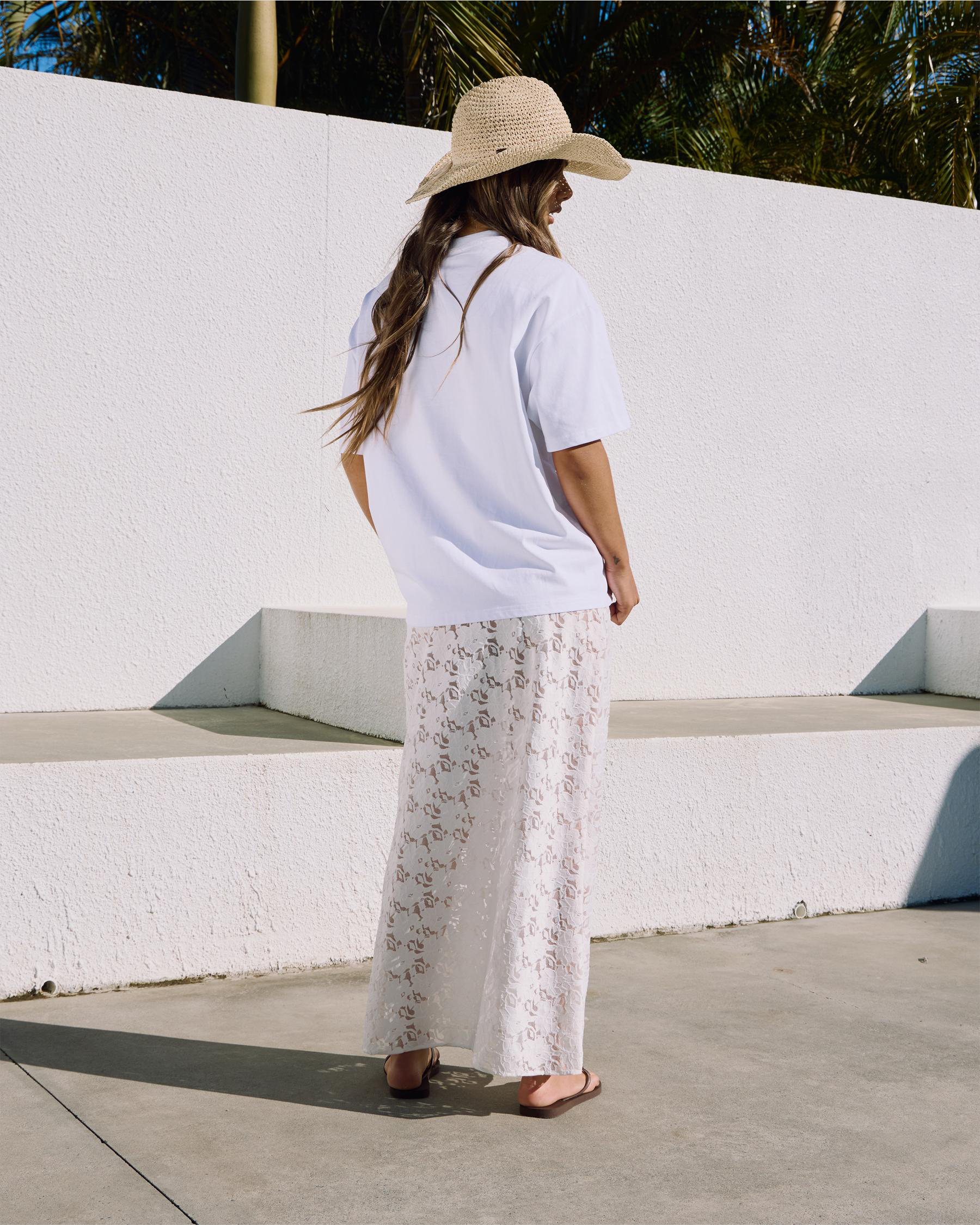 Meli French Lace Maxi Skirt