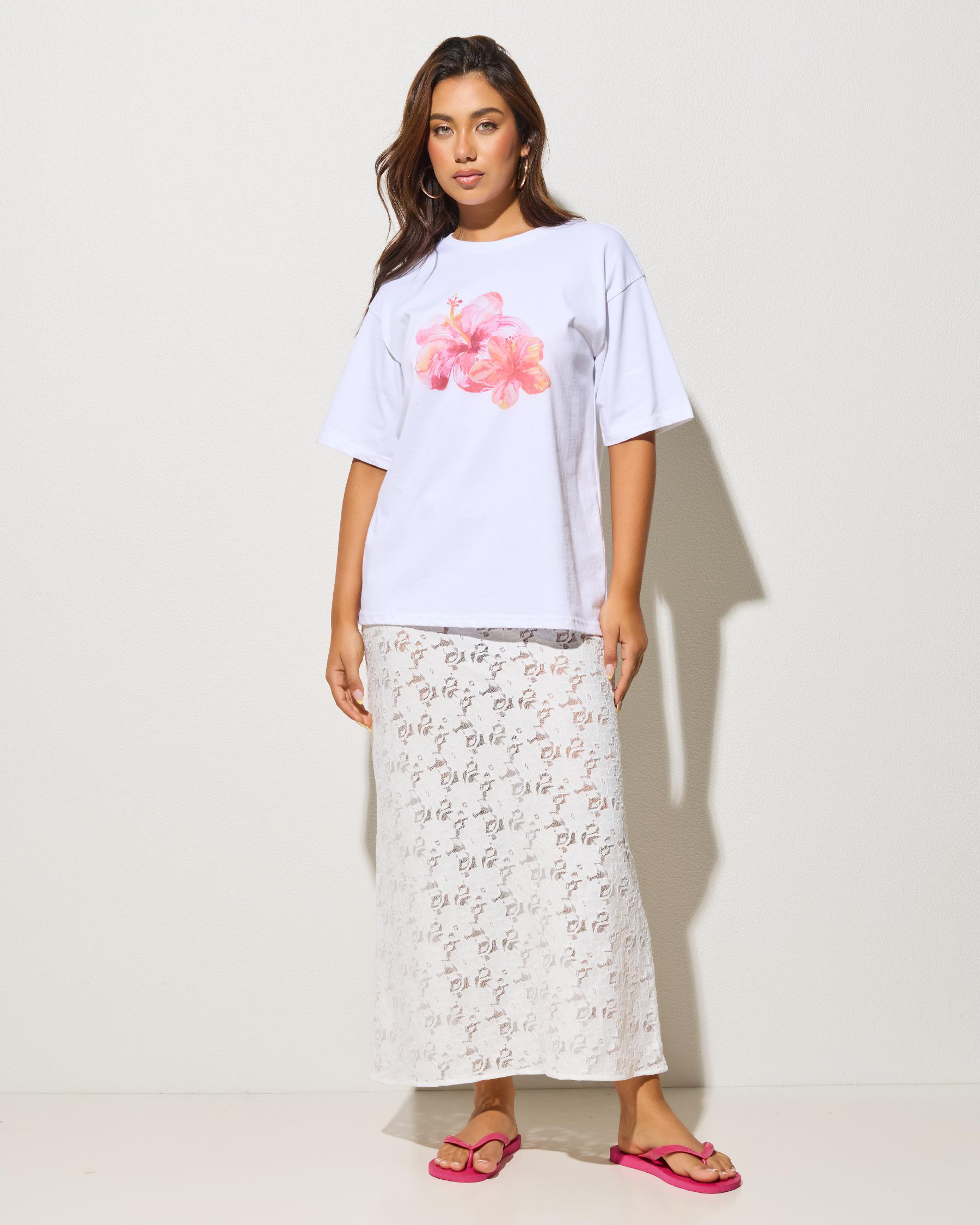 Meli French Lace Maxi Skirt