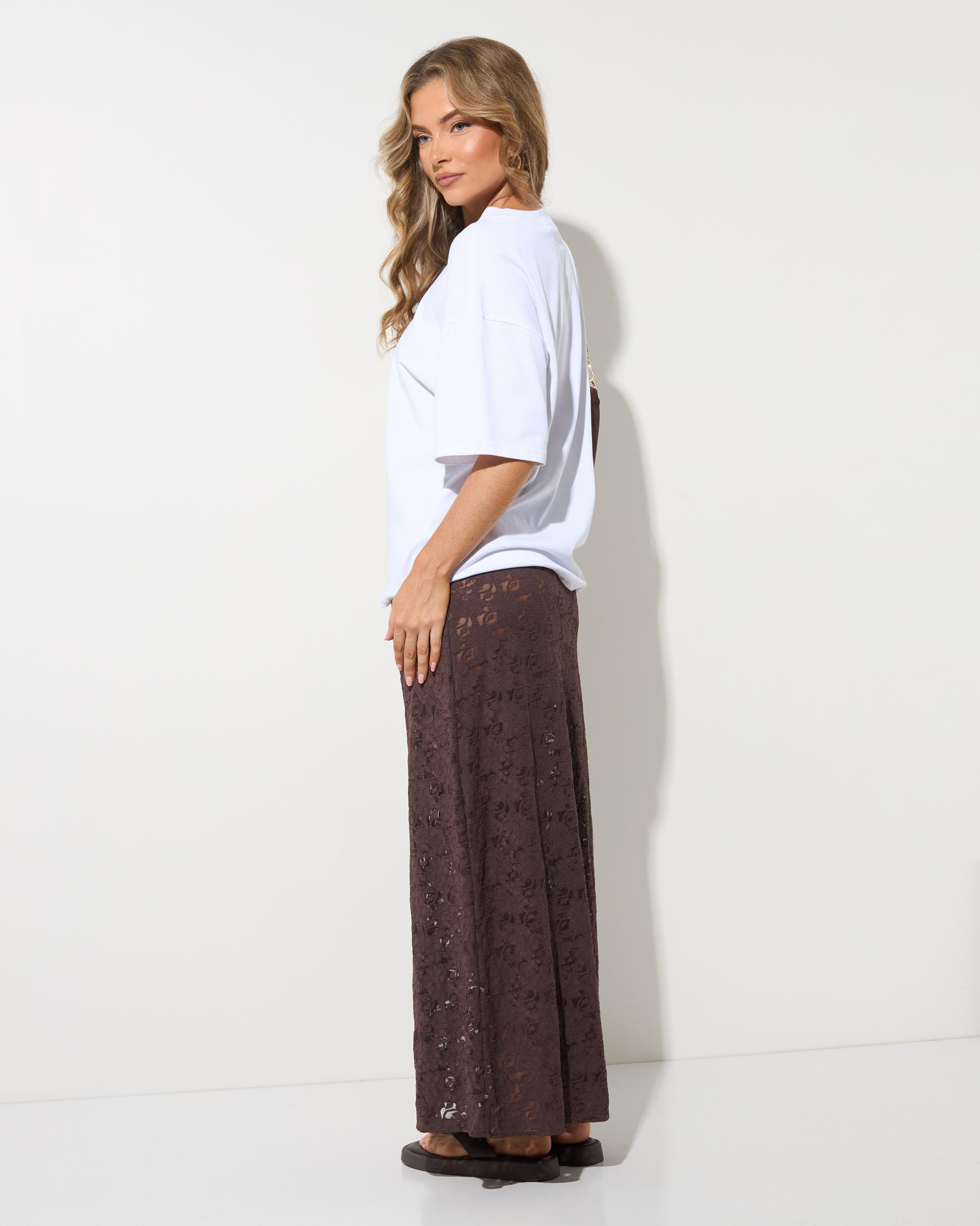 Meli French Lace Maxi Skirt