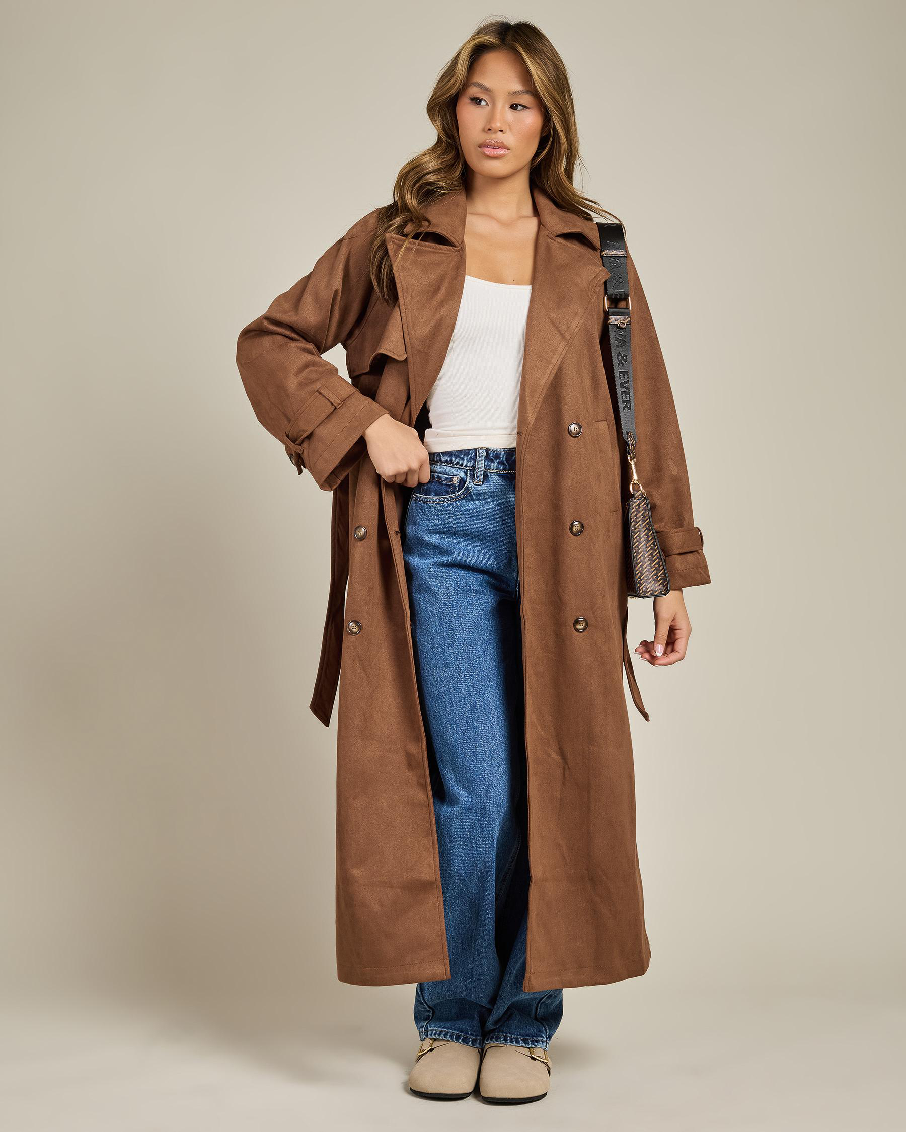 Frankie Faux Suede Coat