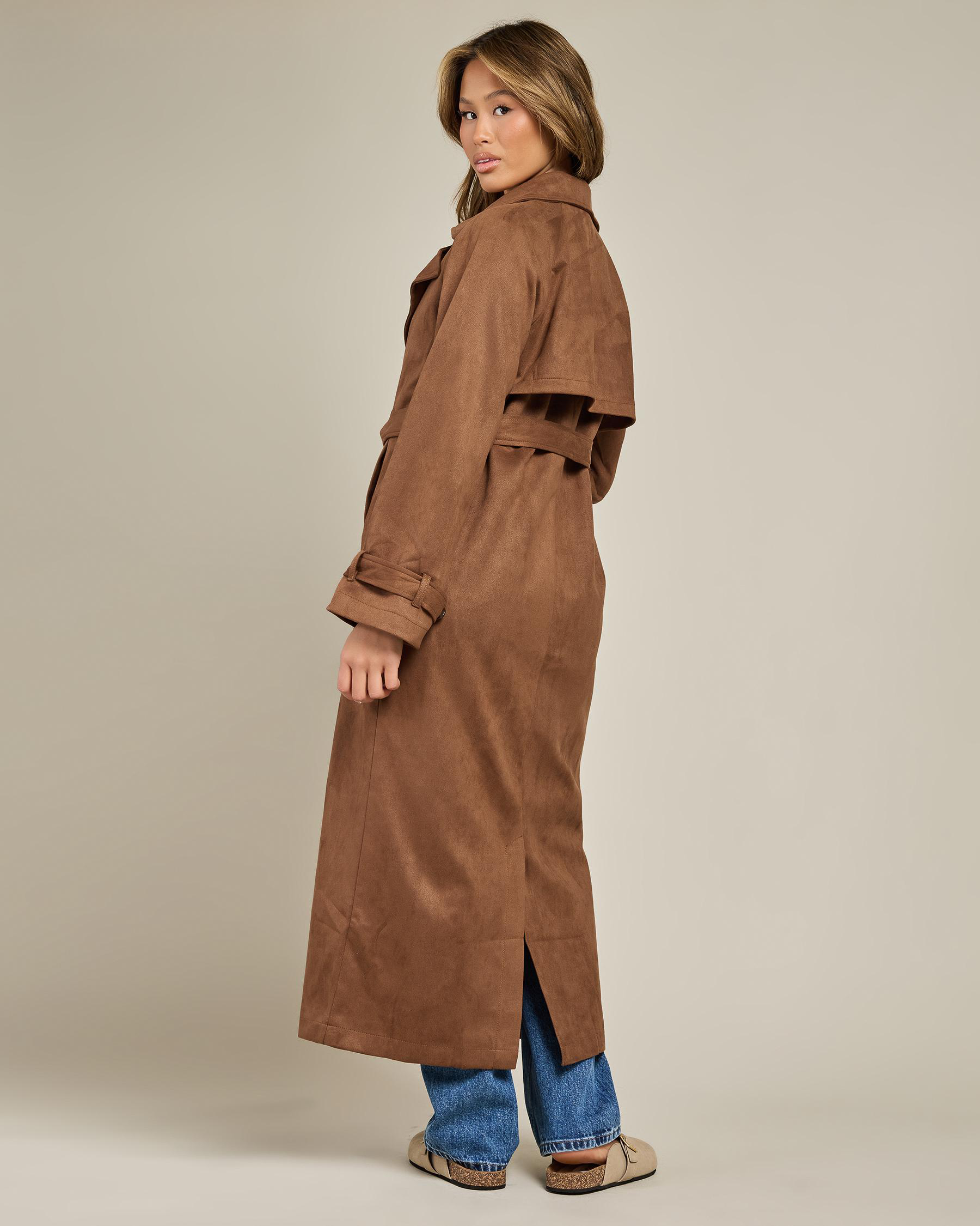 Frankie Faux Suede Coat