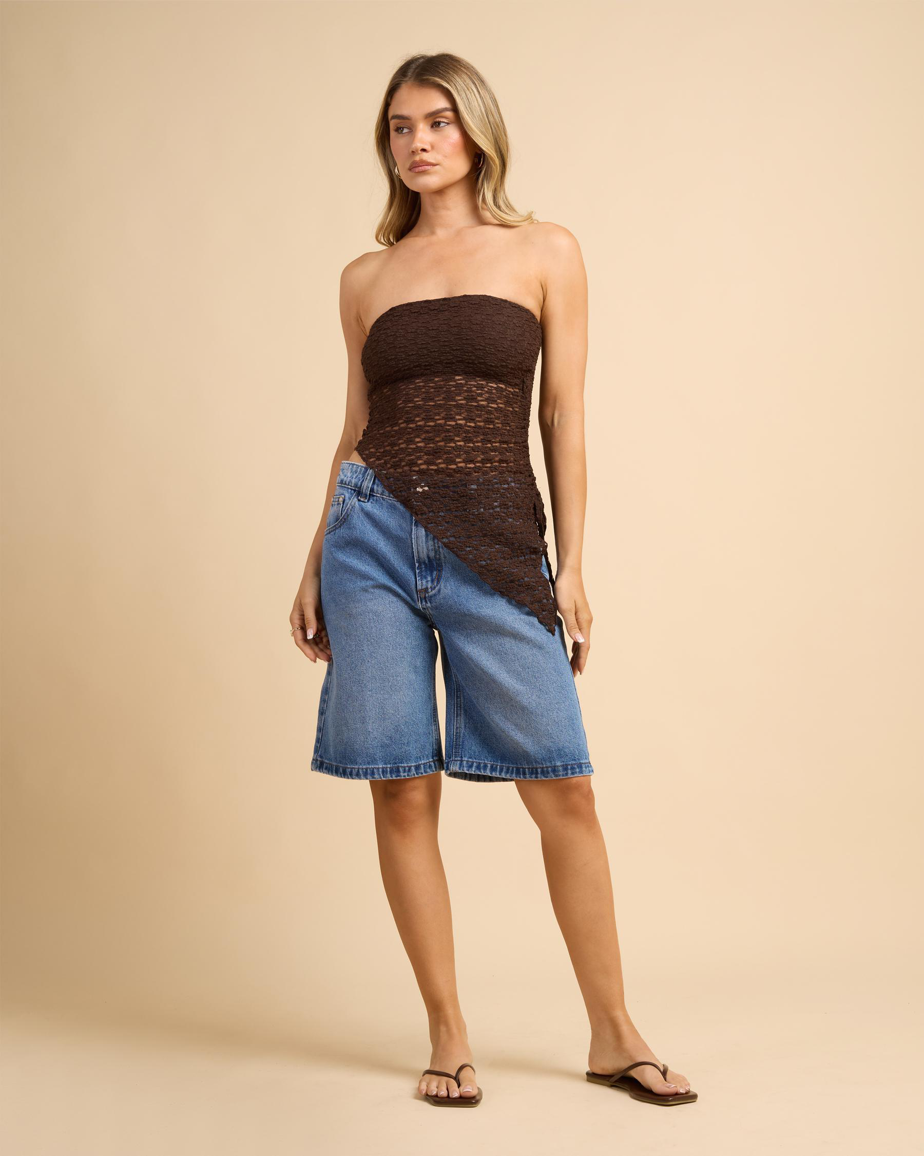 Mizelle Lace Tube Top