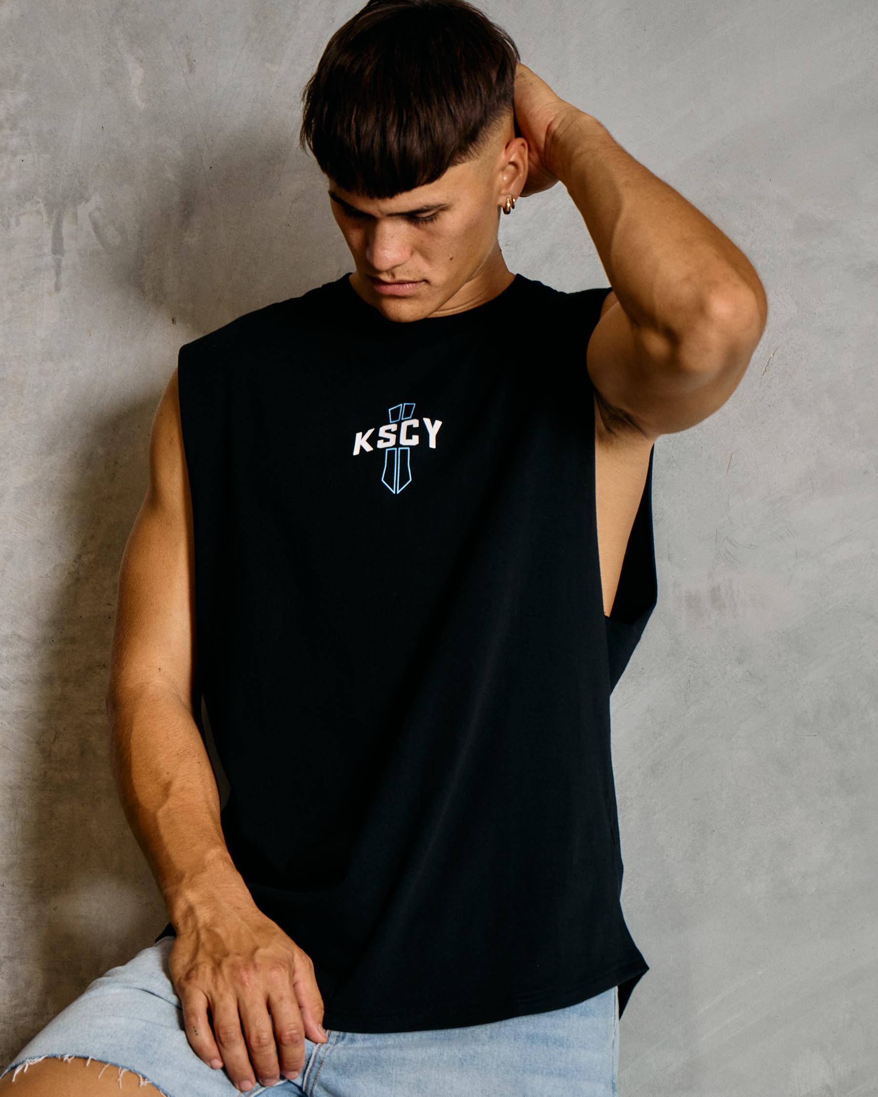 Spray Dual Curved Muscle Tank