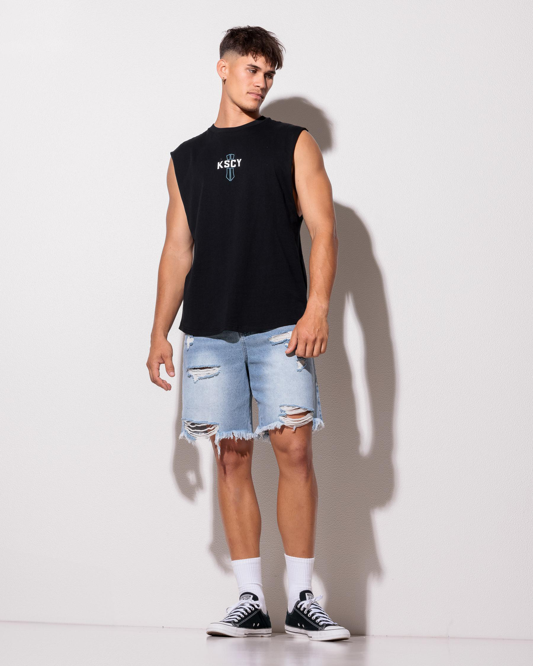 Spray Dual Curved Muscle Tank