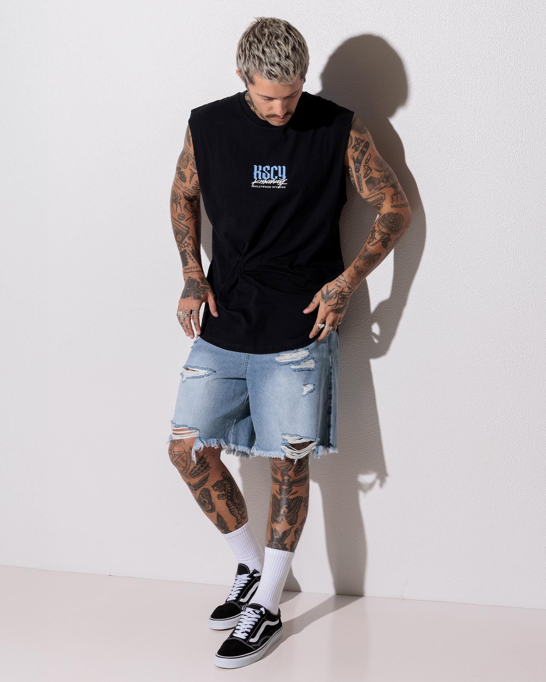 Traditional Dual Curved Muscle Tank