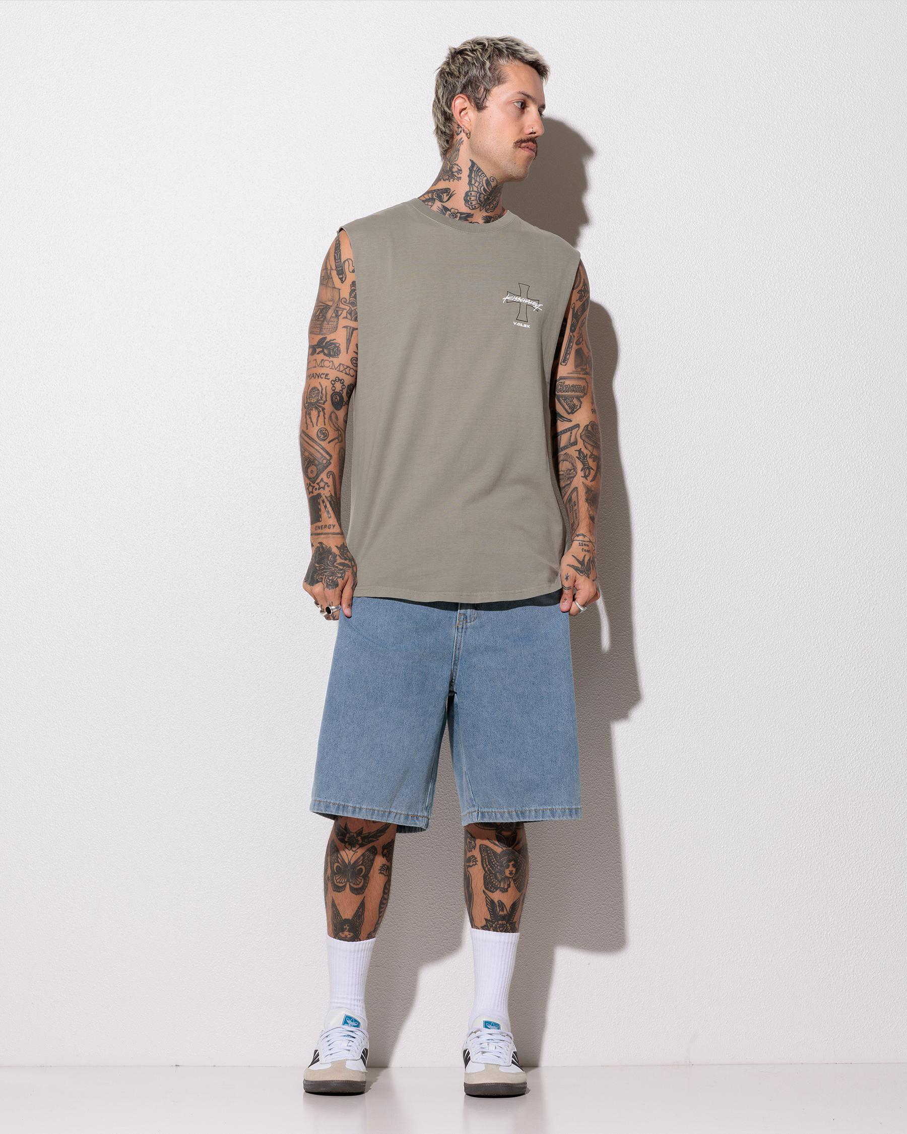 Playback Dual Curved Muscle Tank