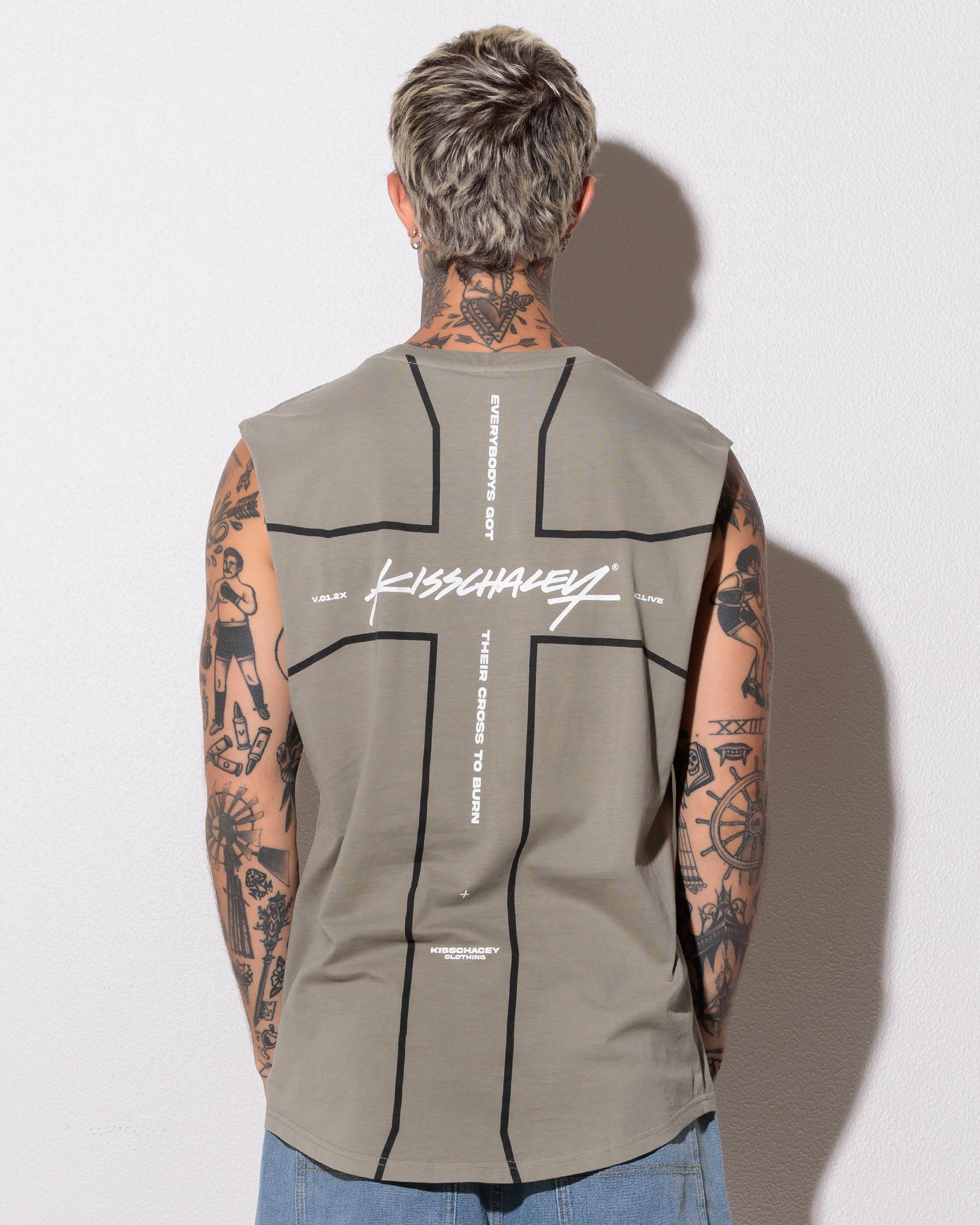 Playback Dual Curved Muscle Tank