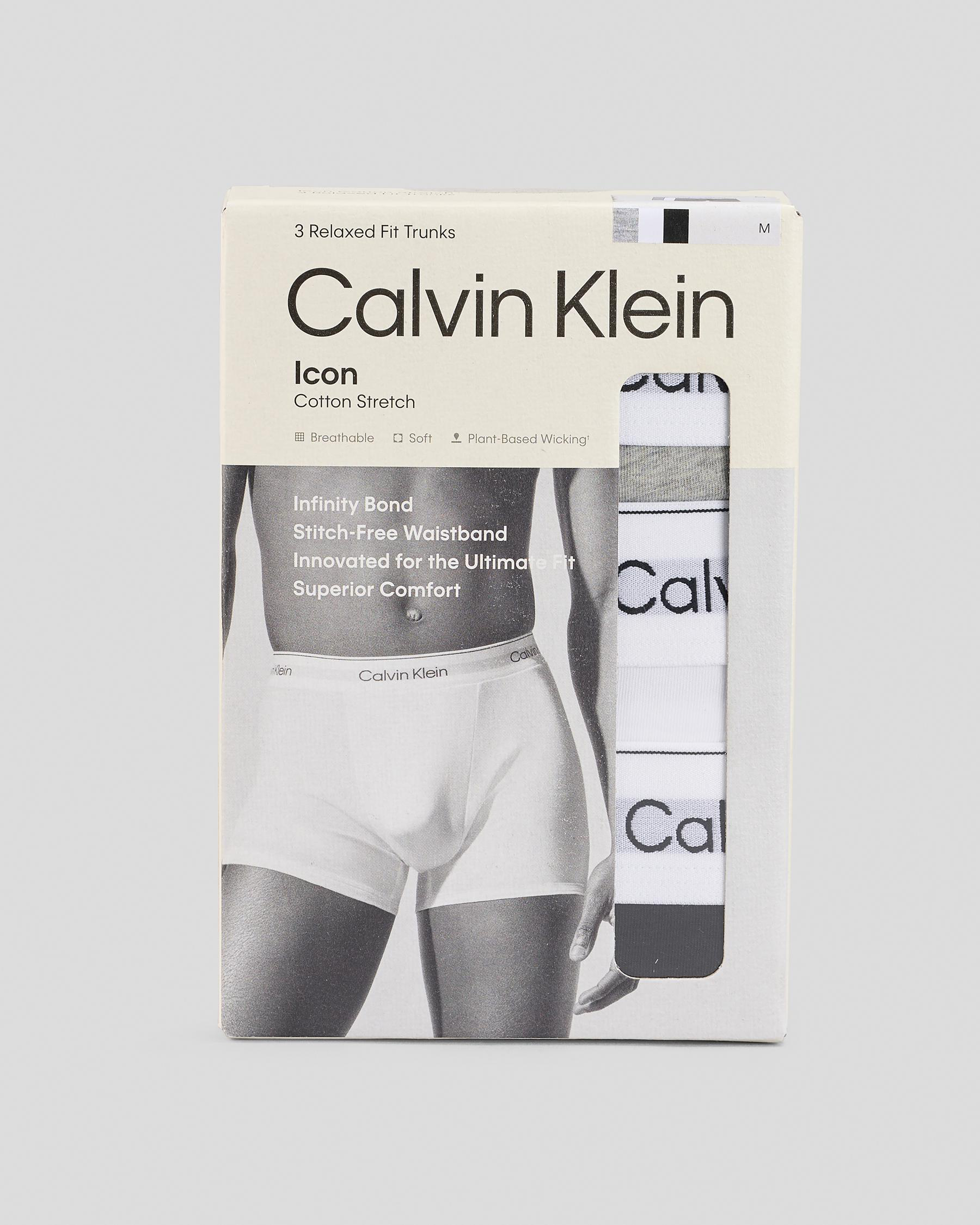 Icon Cotton Stretch Relaxed Fit Trunk 3 Pack