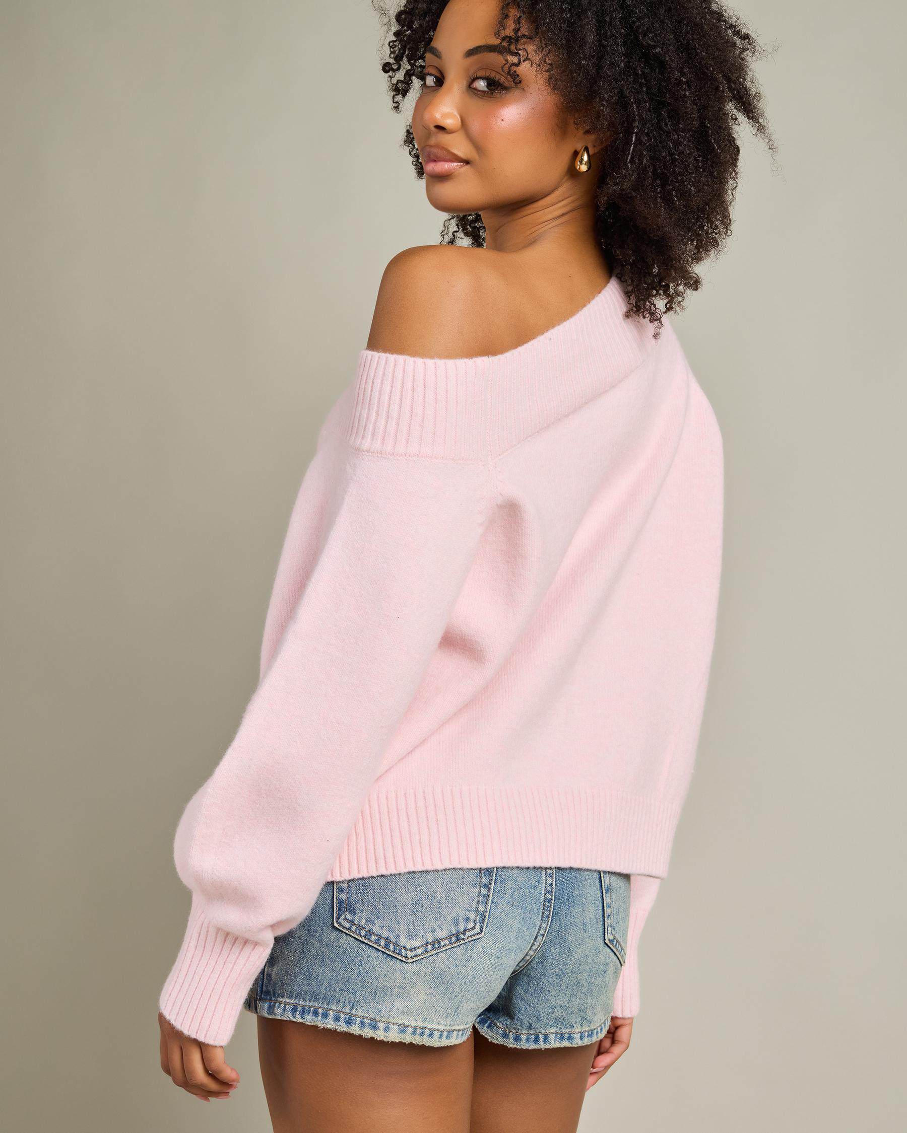 Magnolia Off Shoulder Knit Jumper