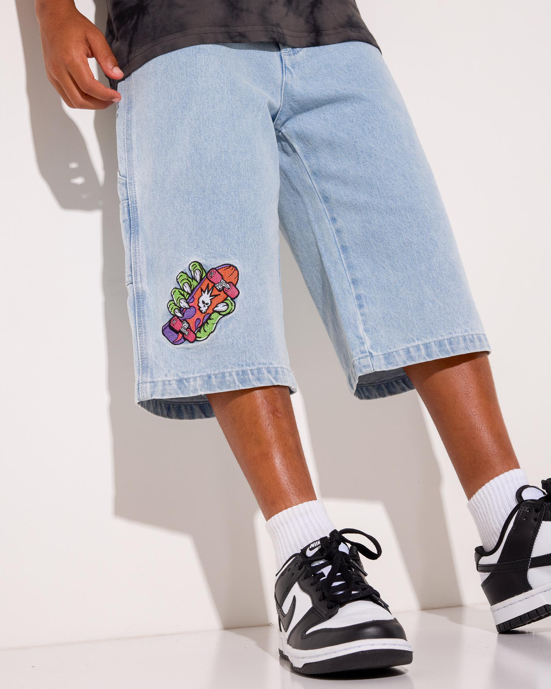 Kick Flip Denim Walk Shorts