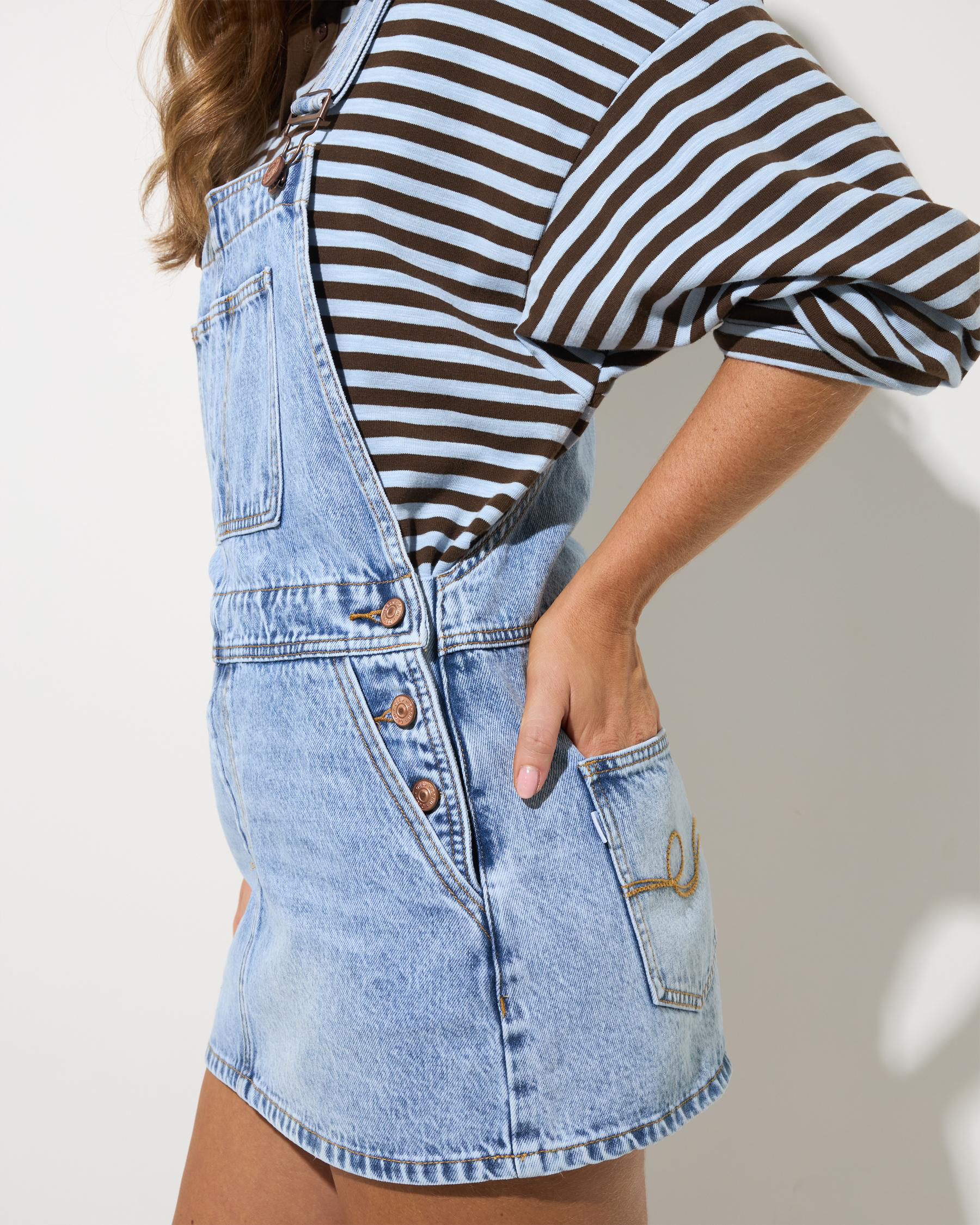 Honey Denim Pinafore