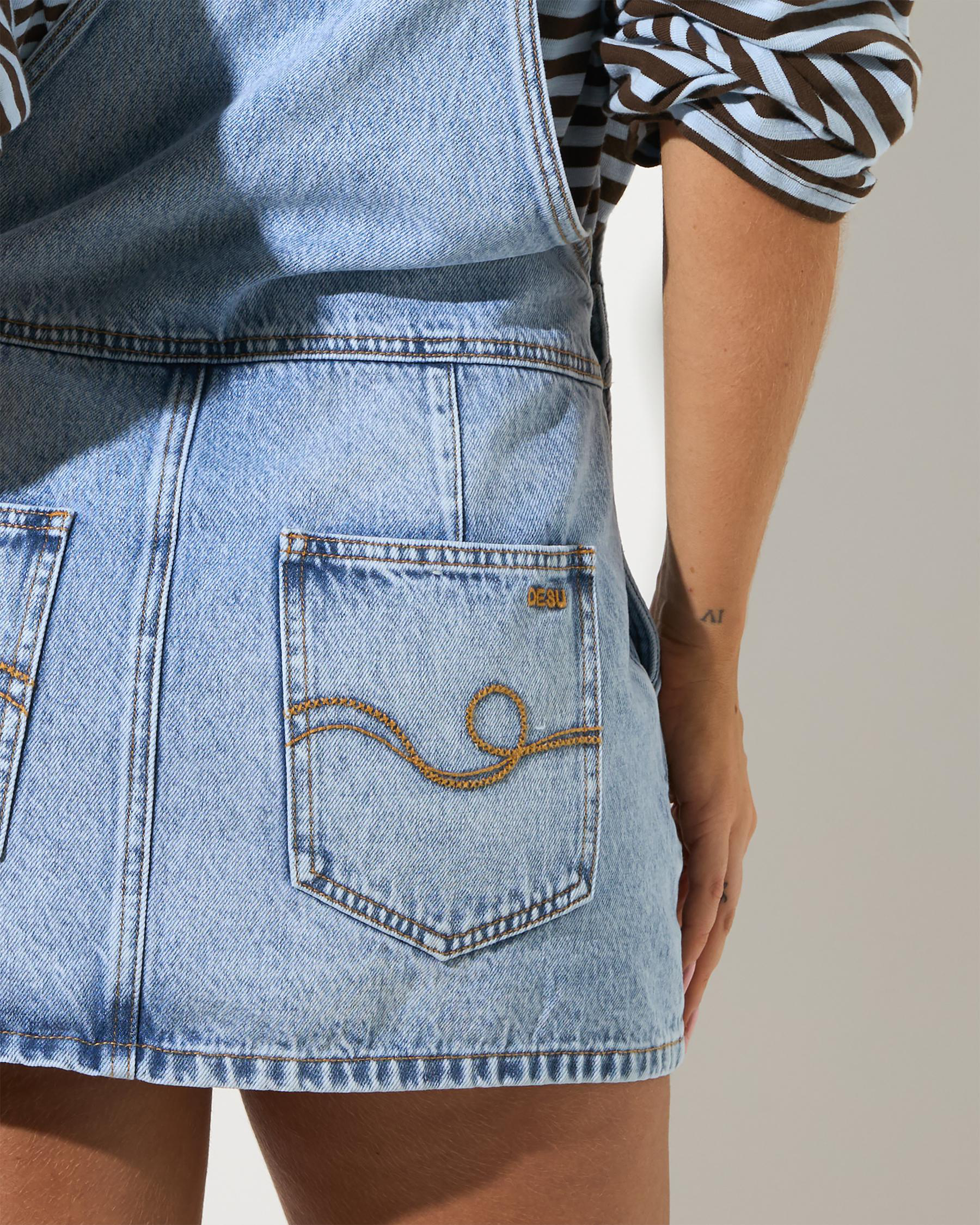 Honey Denim Pinafore