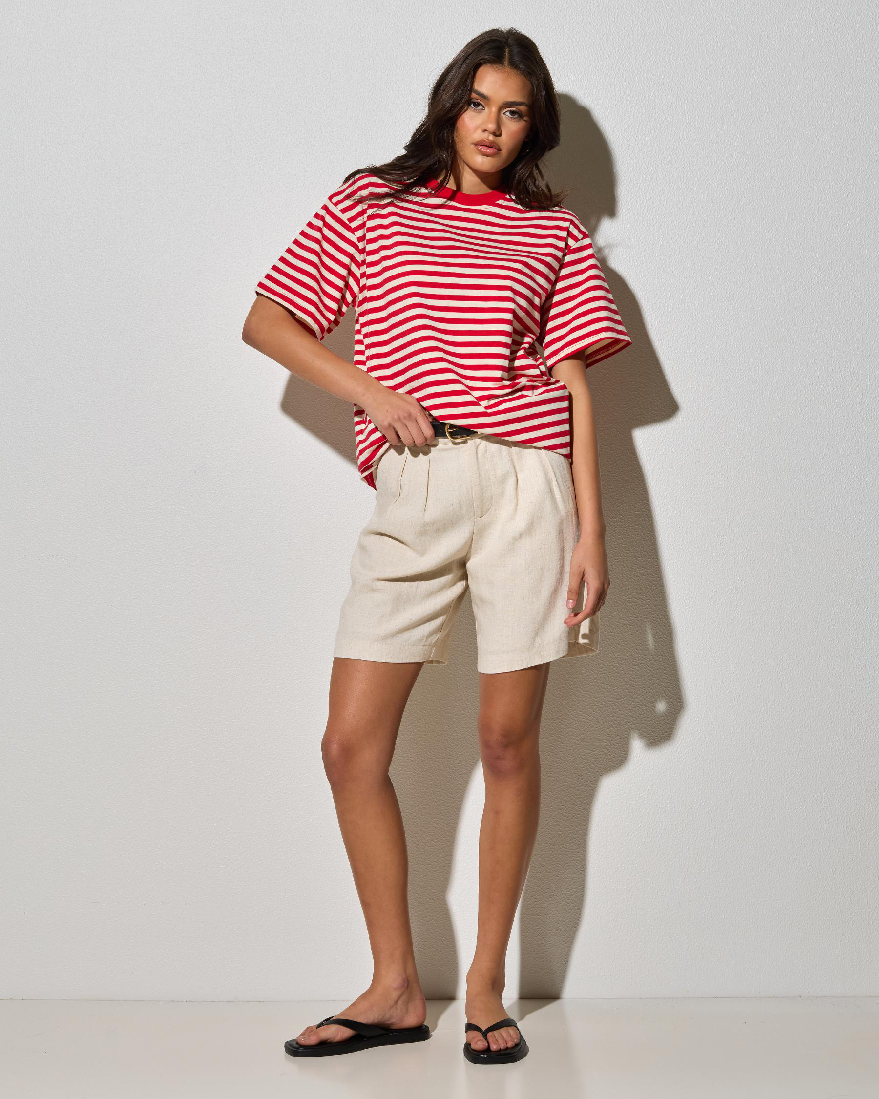 Elodie Stripe Oversized T Shirt