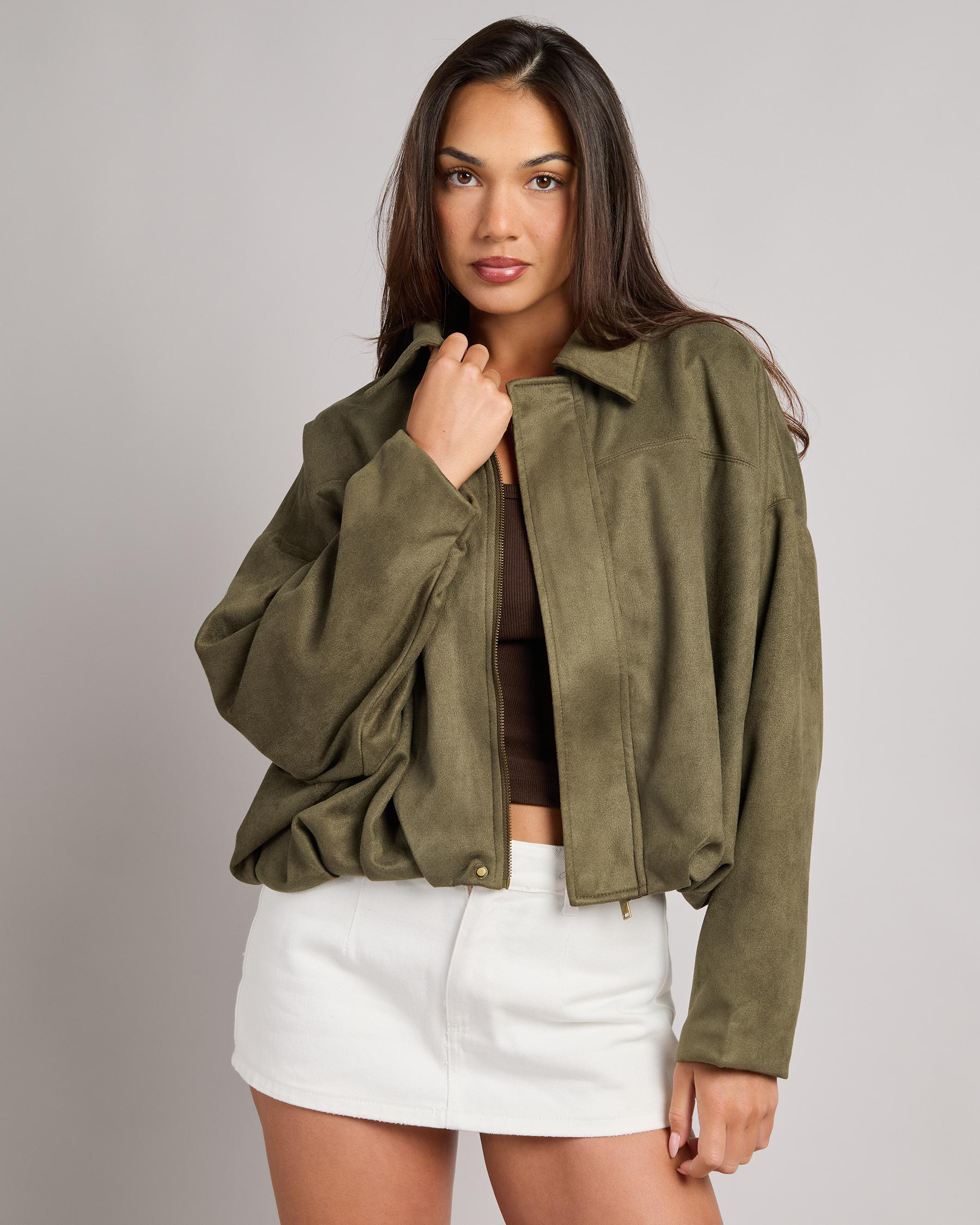 London Faux Suede Jacket