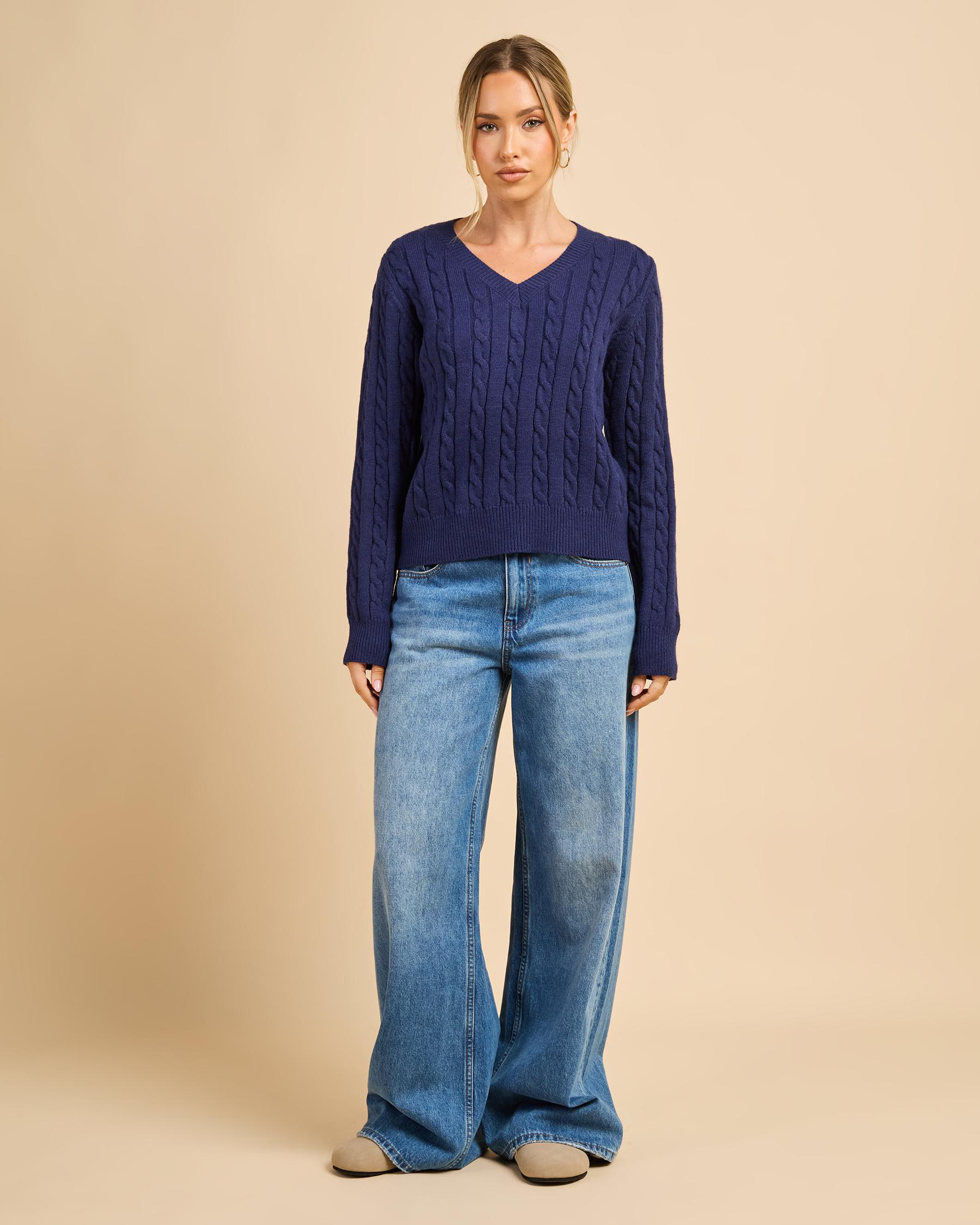 Bristol V Neck Knit Jumper