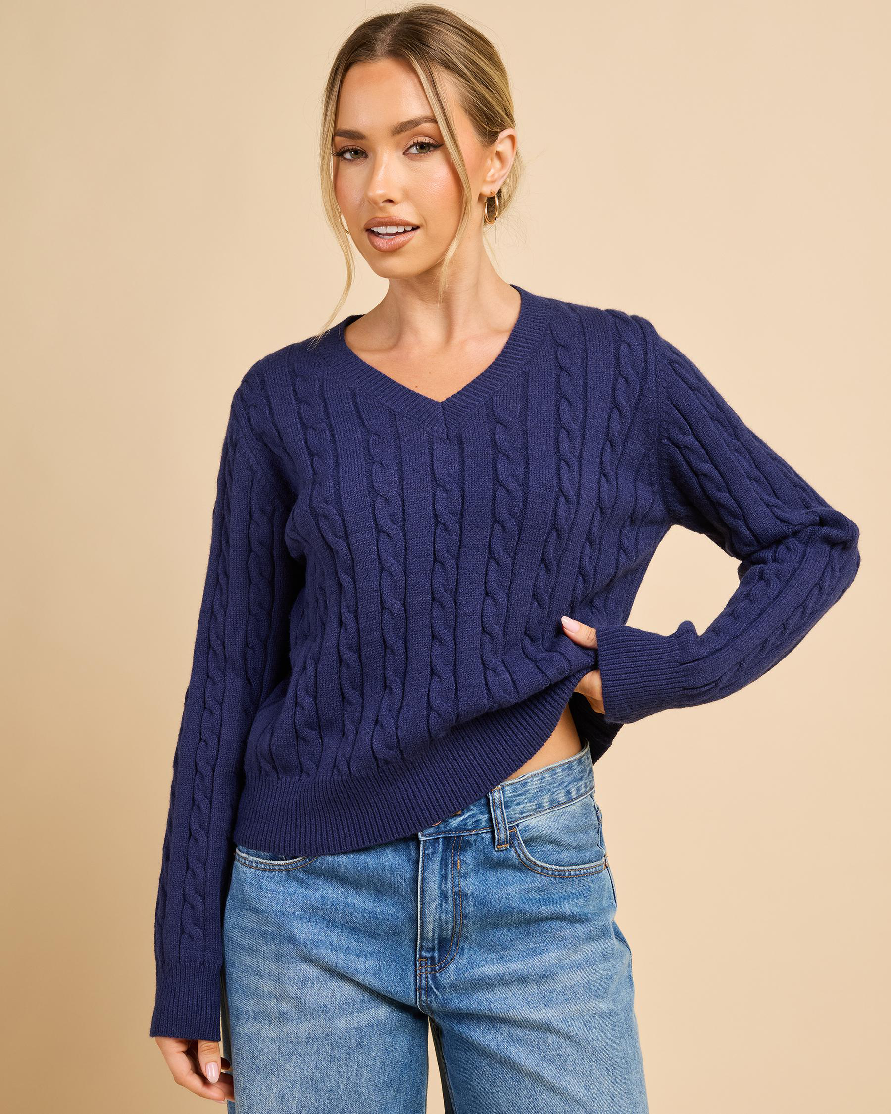 Bristol V Neck Knit Jumper