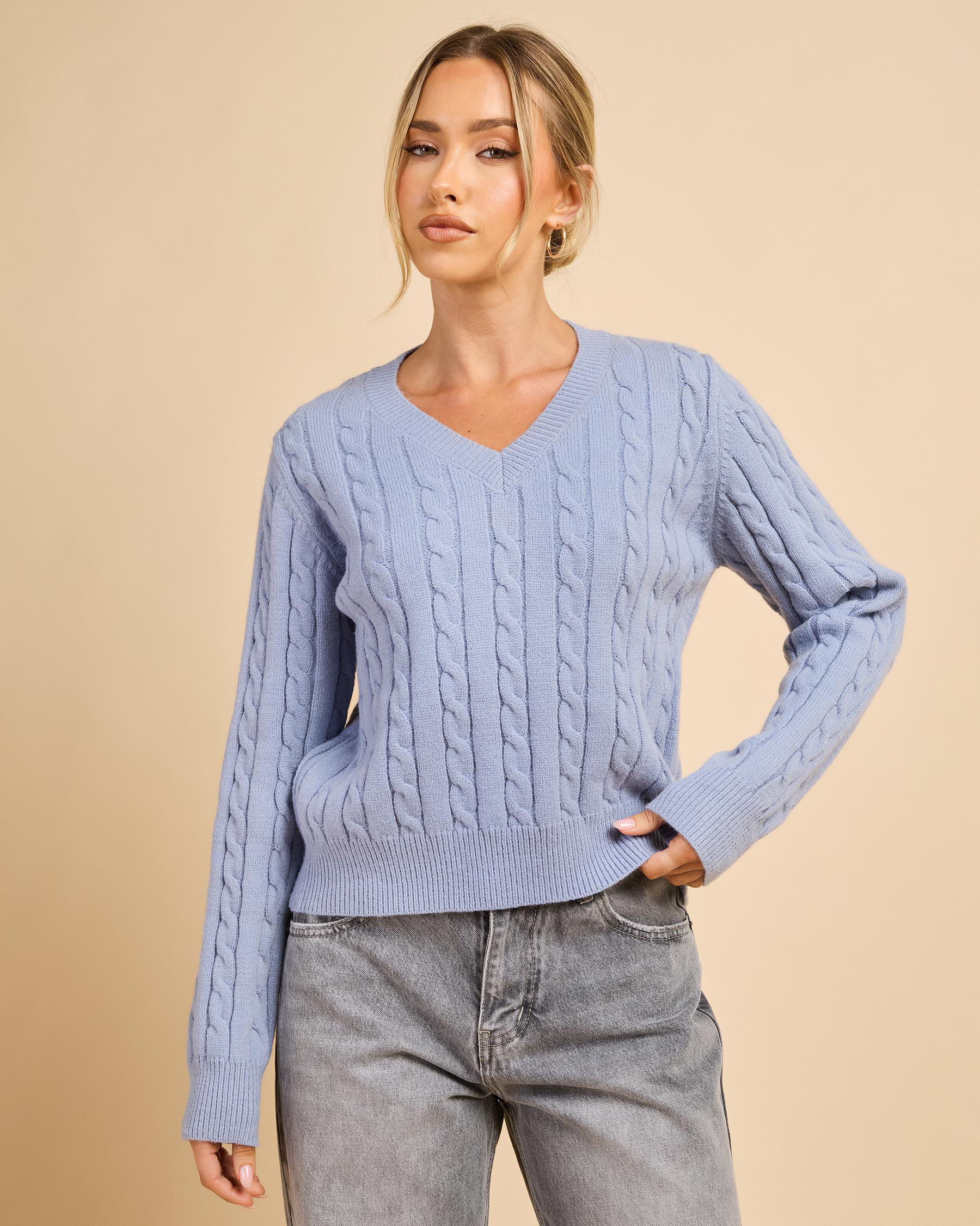 Bristol V Neck Knit Jumper