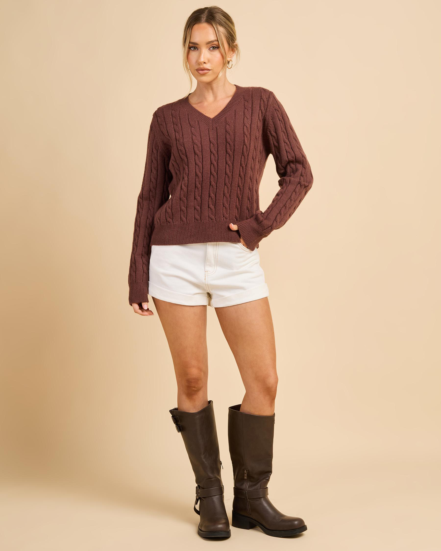 Bristol V Neck Knit Jumper
