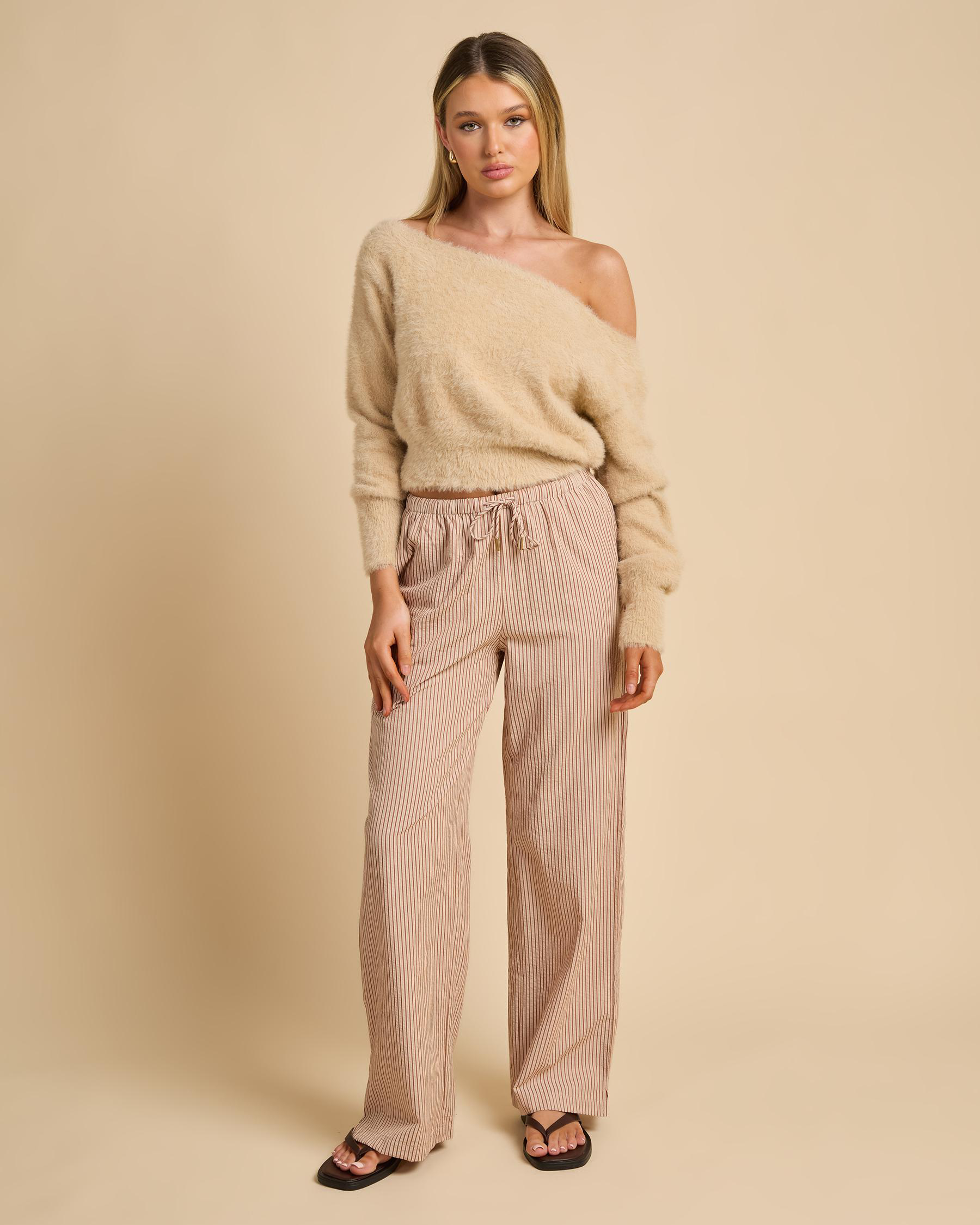Adia Off Shoulder Knit Jumper
