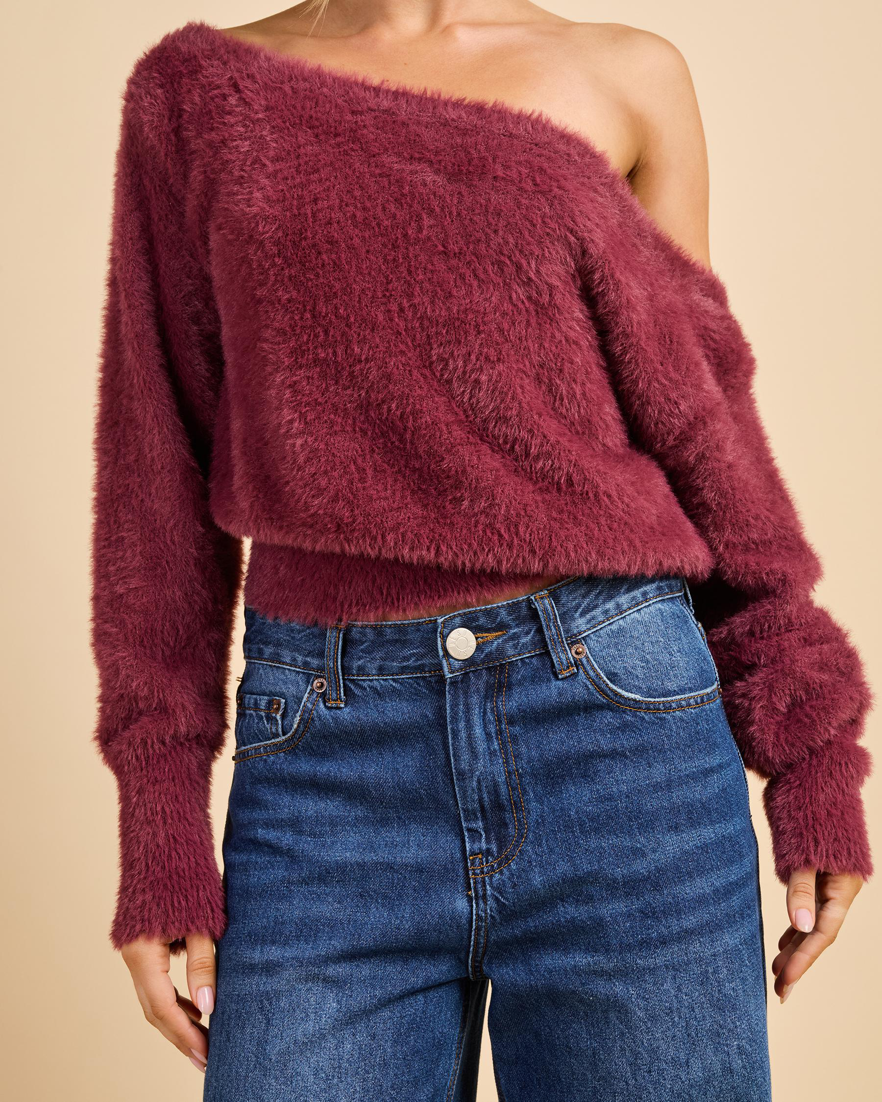 Adia Off Shoulder Knit Jumper