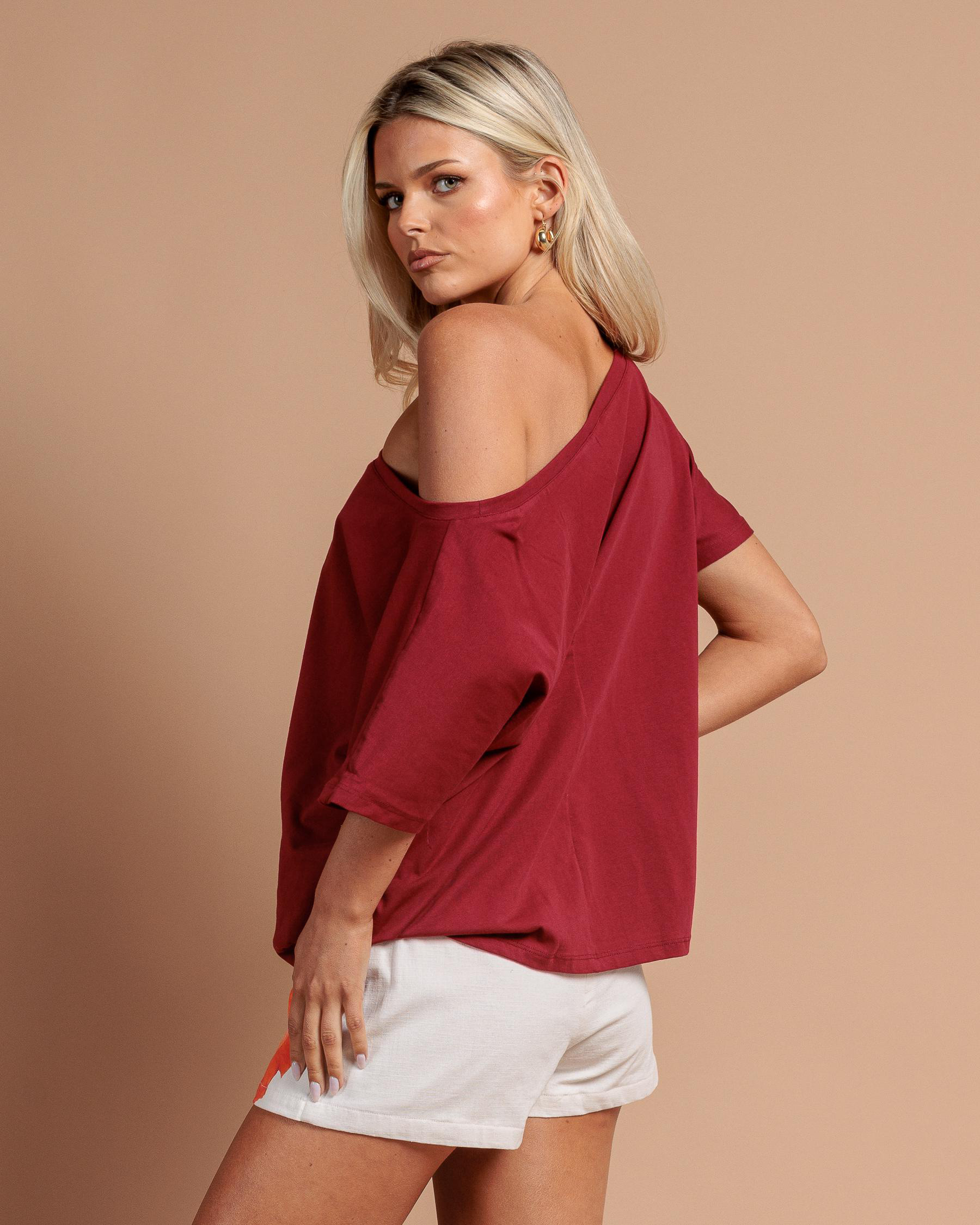 Raven Off Shoulder T-Shirt
