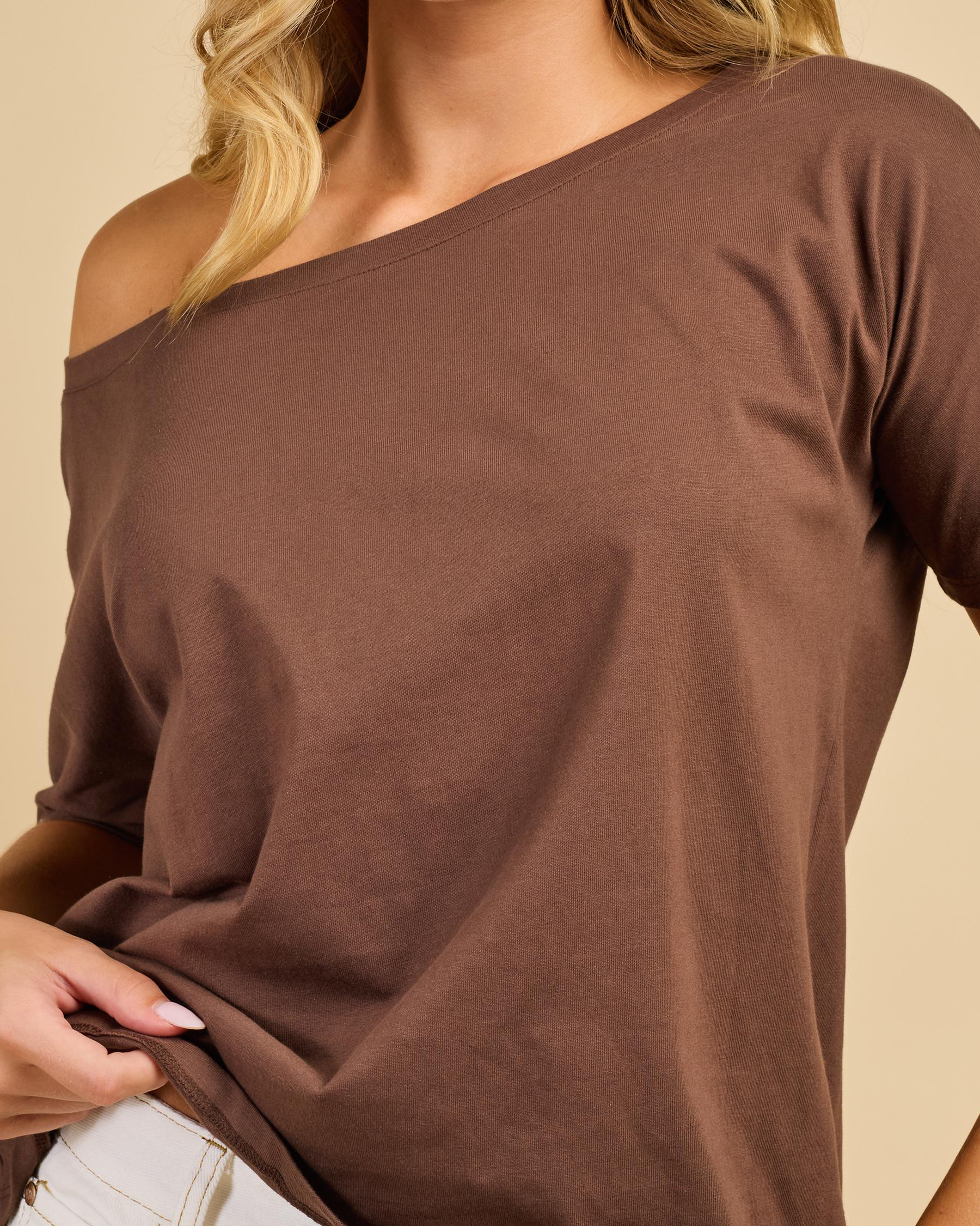 Raven Off Shoulder T-Shirt