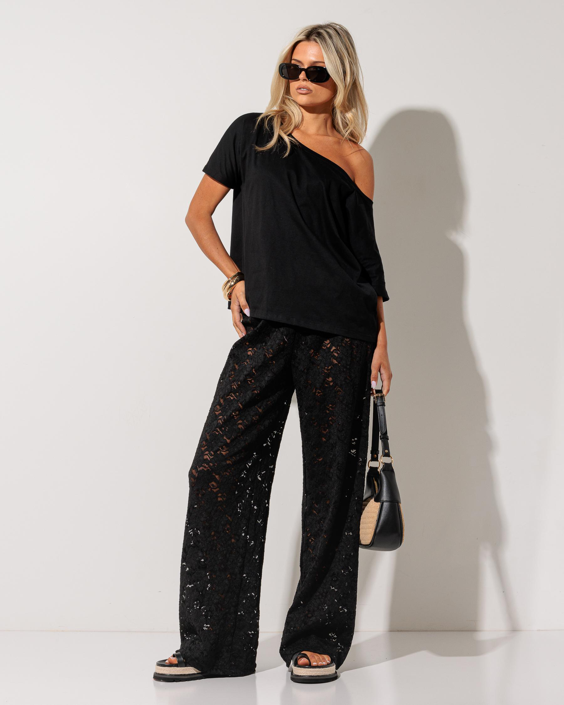 Raven Off Shoulder T-Shirt