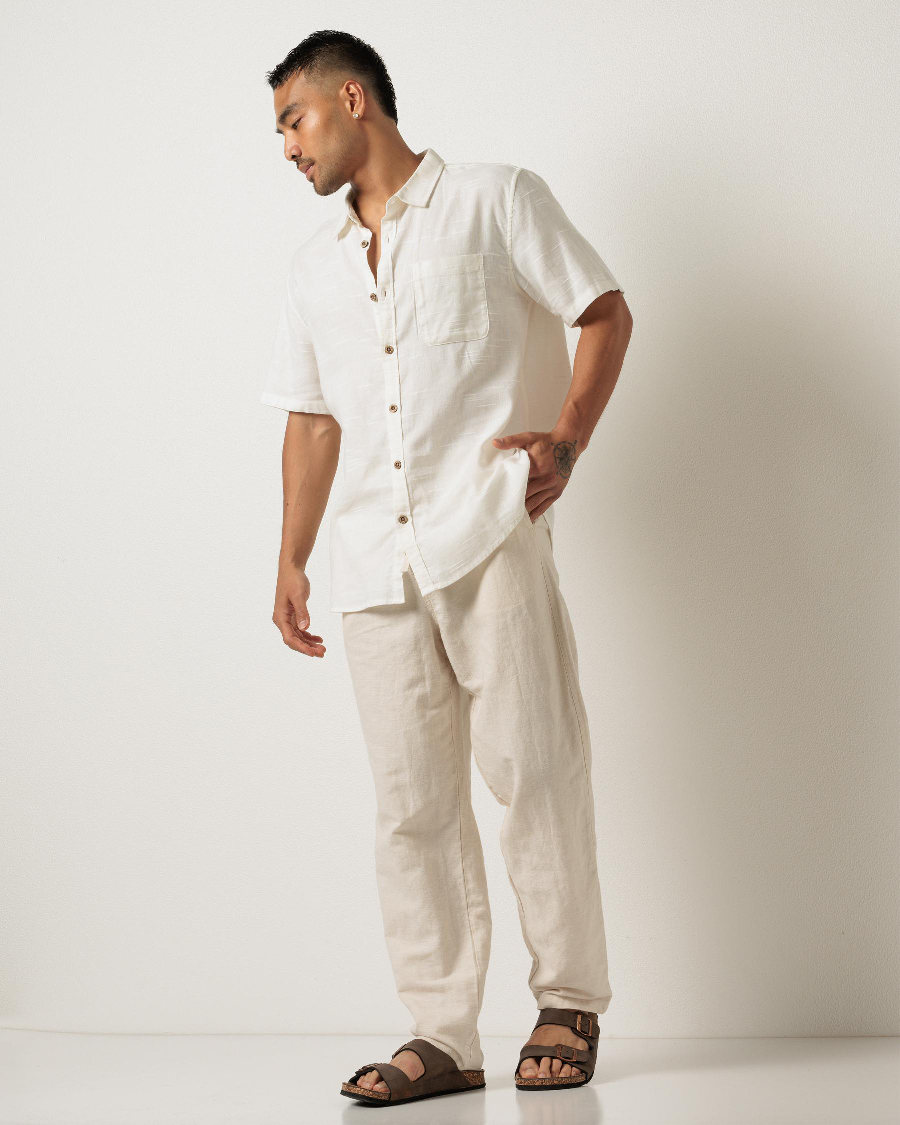 Leisurely Linen Blend Pants