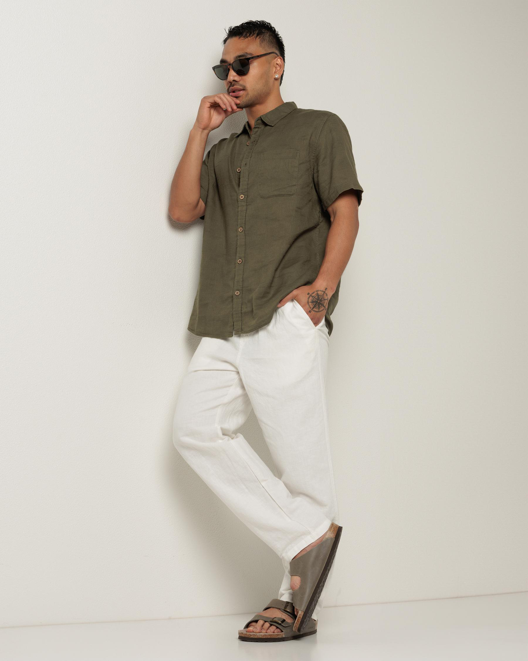 Leisurely Linen Blend Pants
