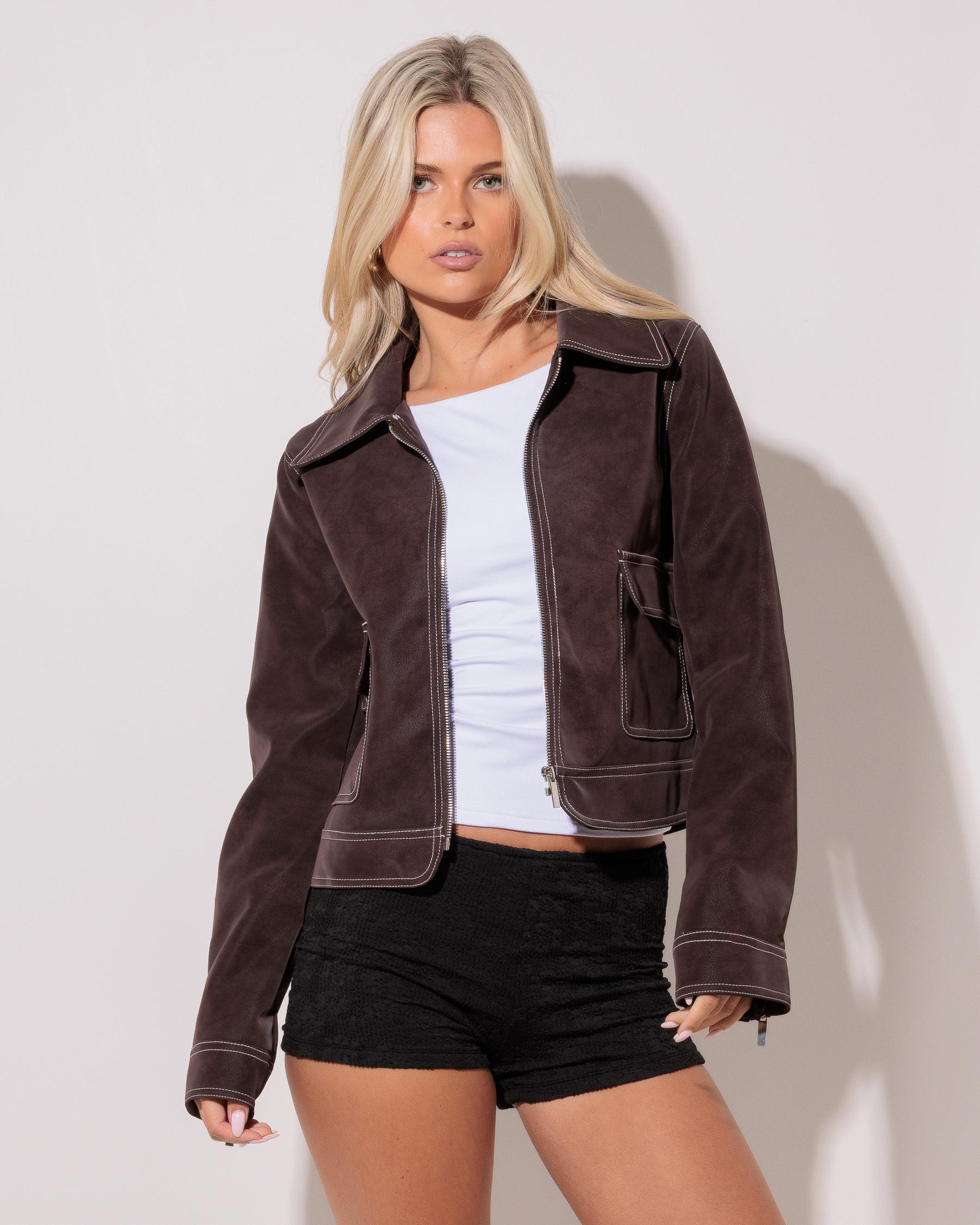 Canyon Faux Leather Jacket