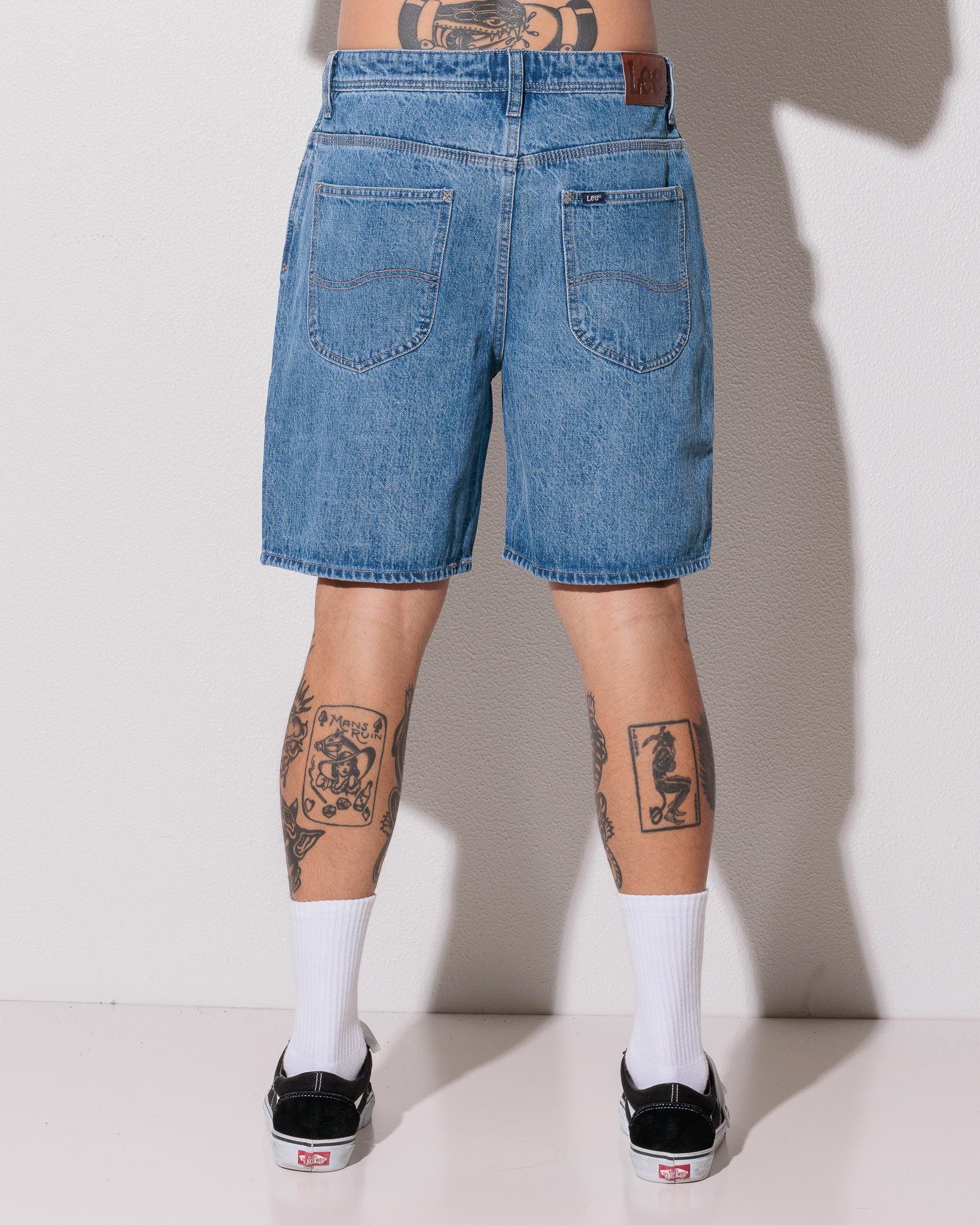 L-Four Baggy Denim Shorts