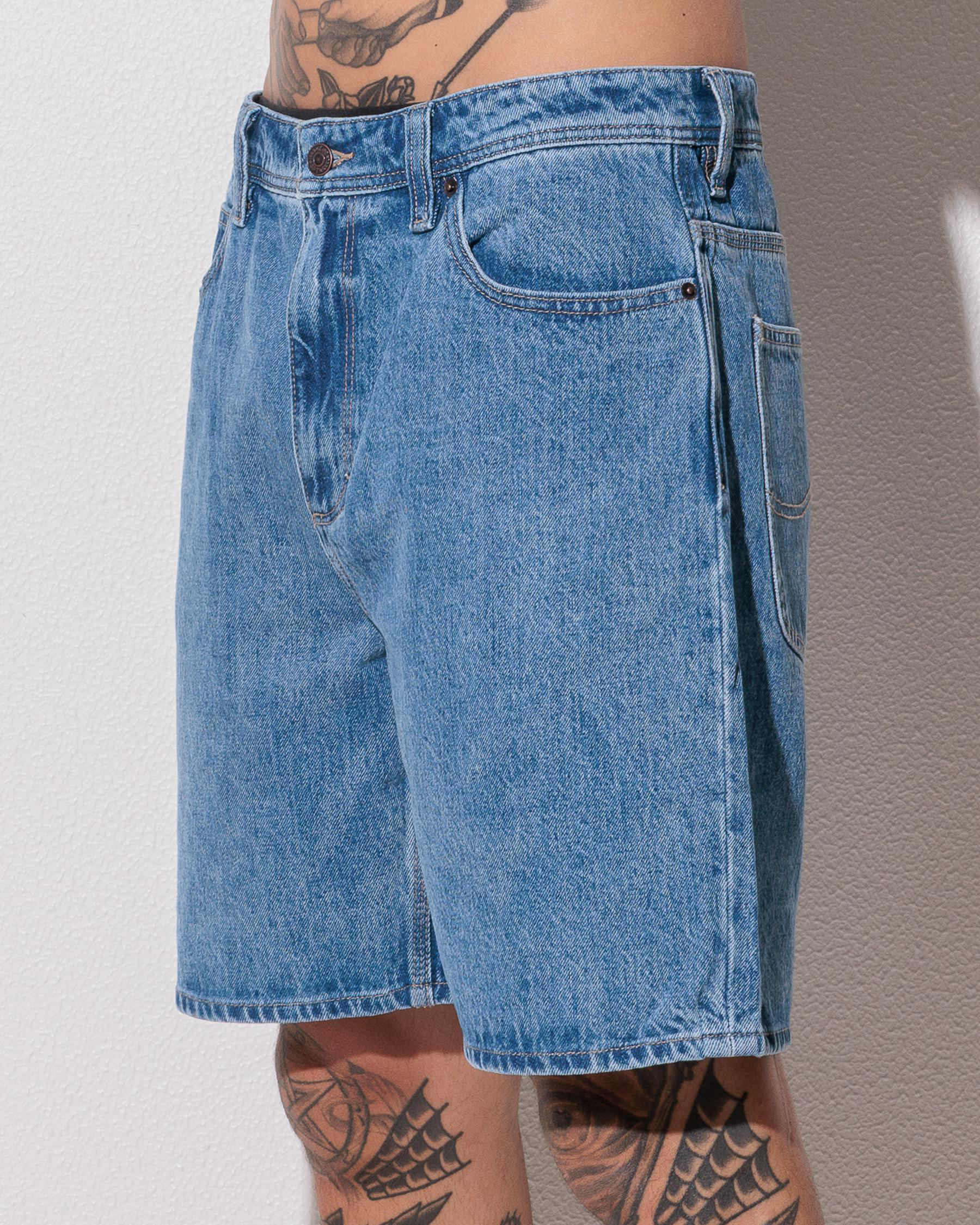 L-Four Baggy Denim Shorts
