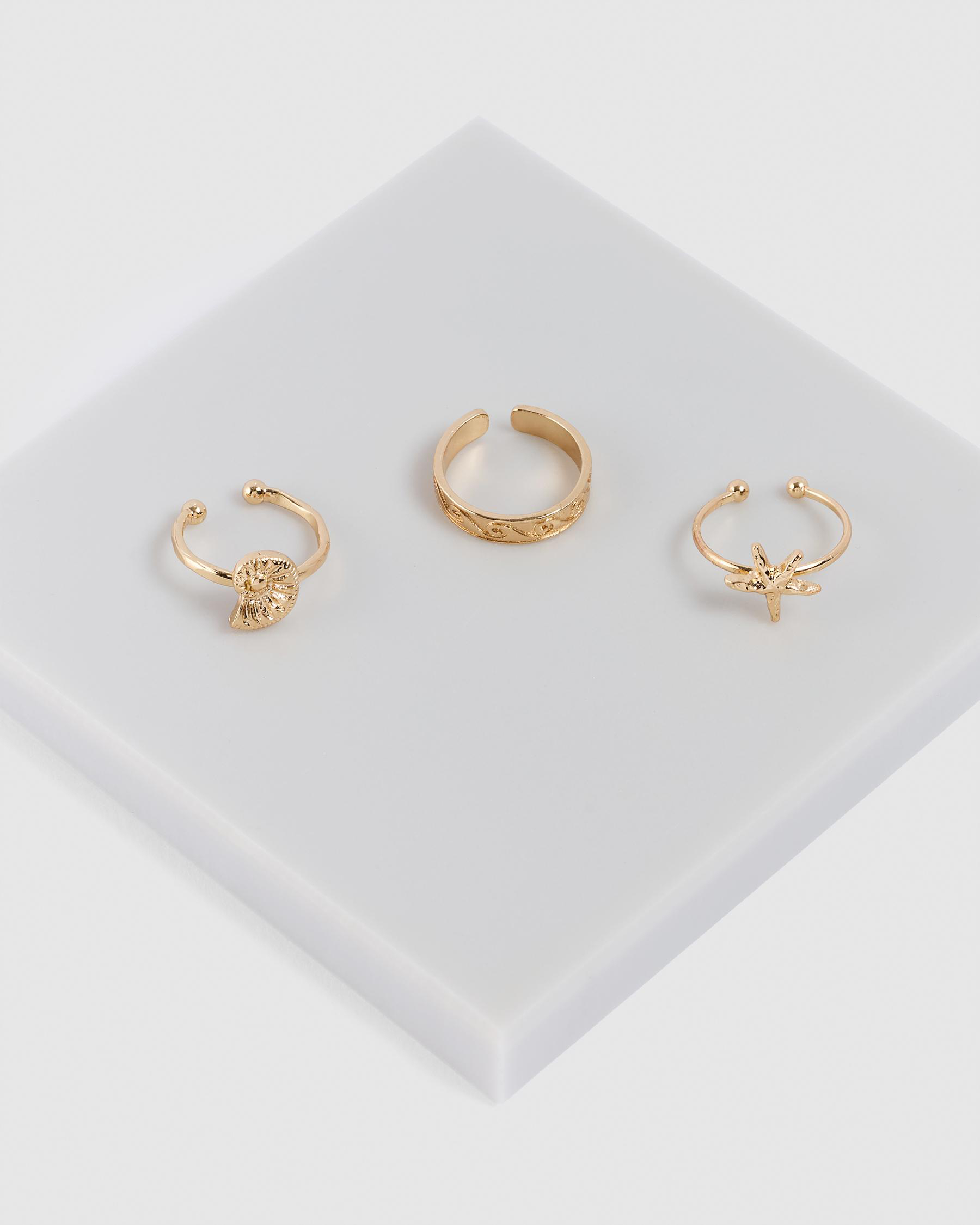 Spiral Toe Ring Pack