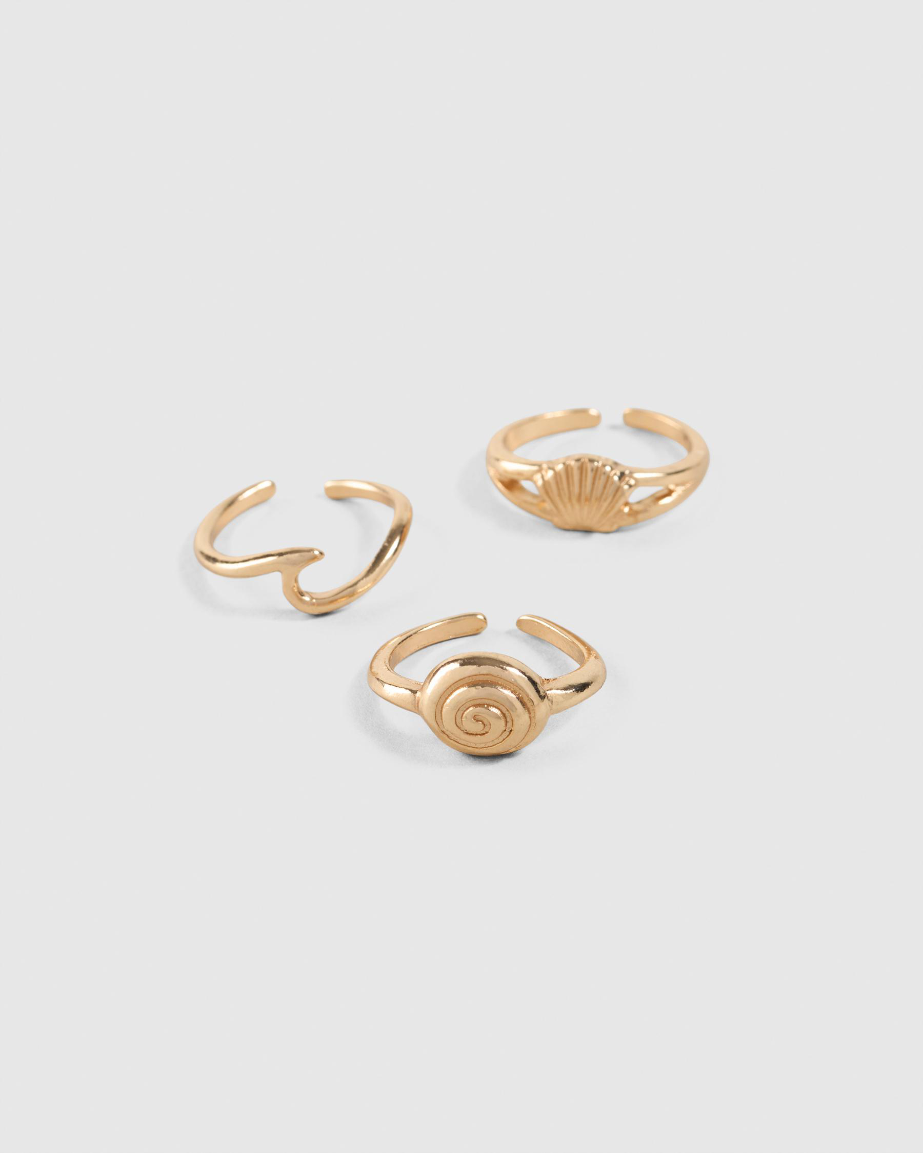 Swirl Toe Ring Pack